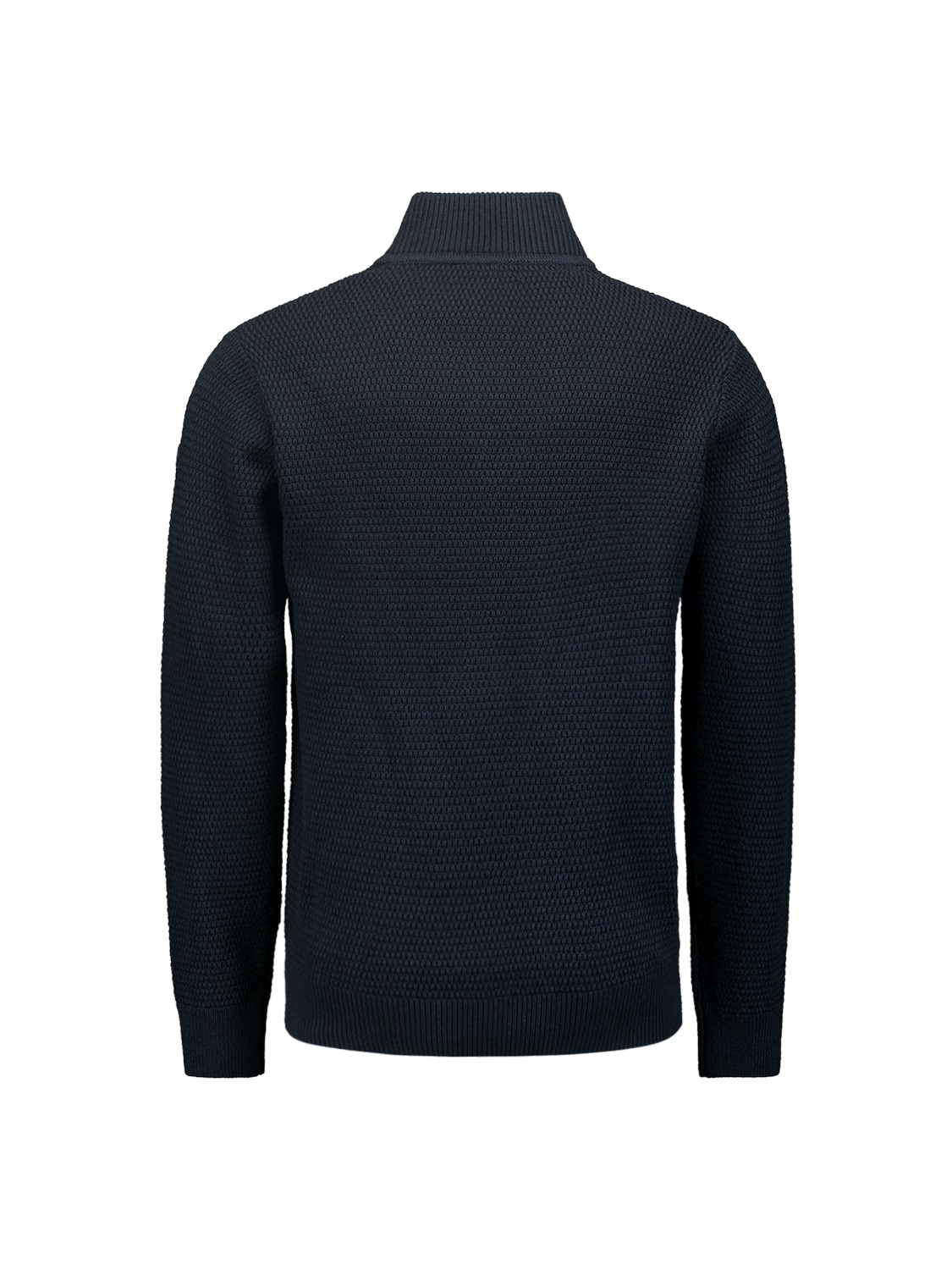 NO EXCESS Rollkragenpullover »No Excess Halber Reißverschluss Pullover Melange«
