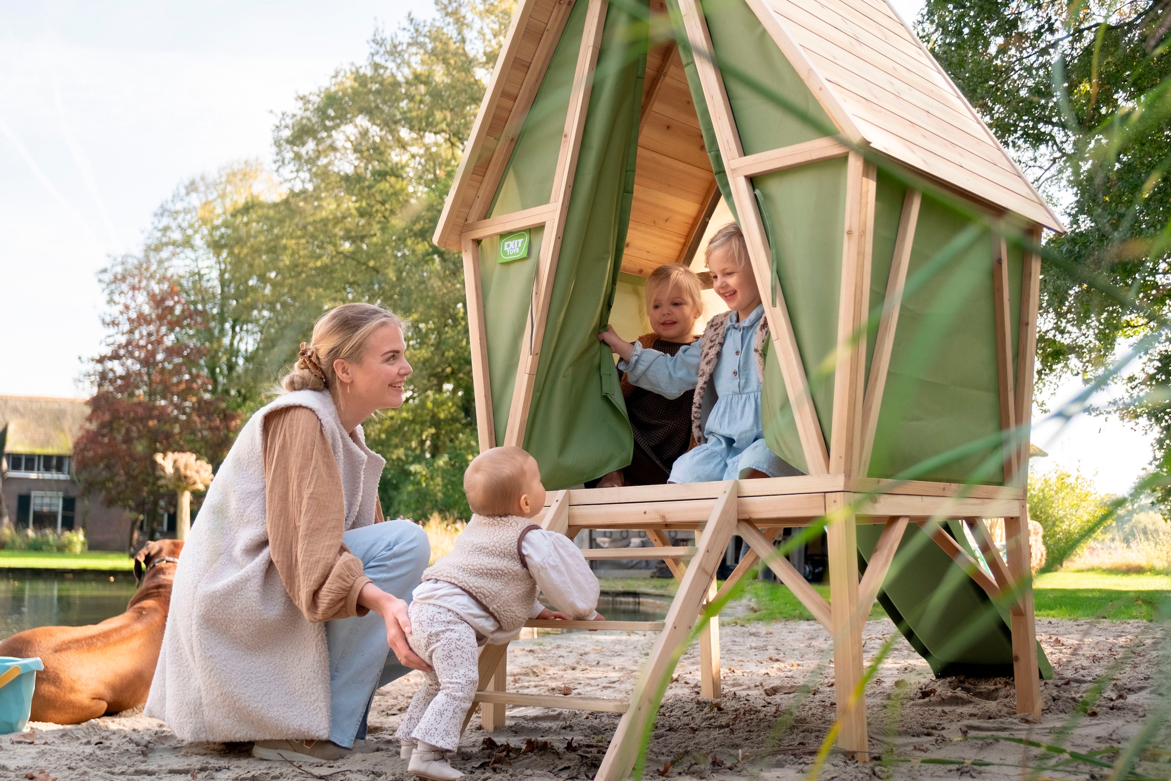 EXIT Spielhaus »Yuki 30«, mit Rutsche; FSC® - schützt Wald - weltweit