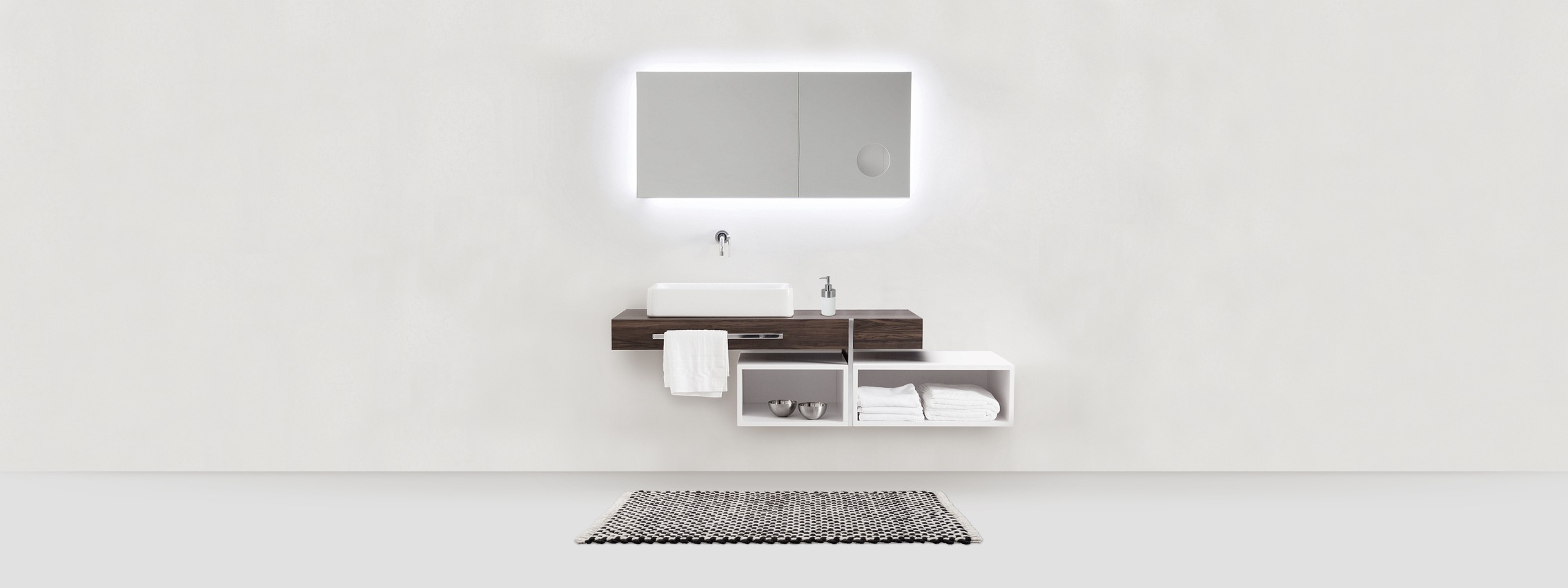 WENKO Badematte »Covelo« Höhe 20 mm rutschhemmend beschichtet mit Webstruktur, fusselfrei, hohe Feuchtigkeitsaufnahme