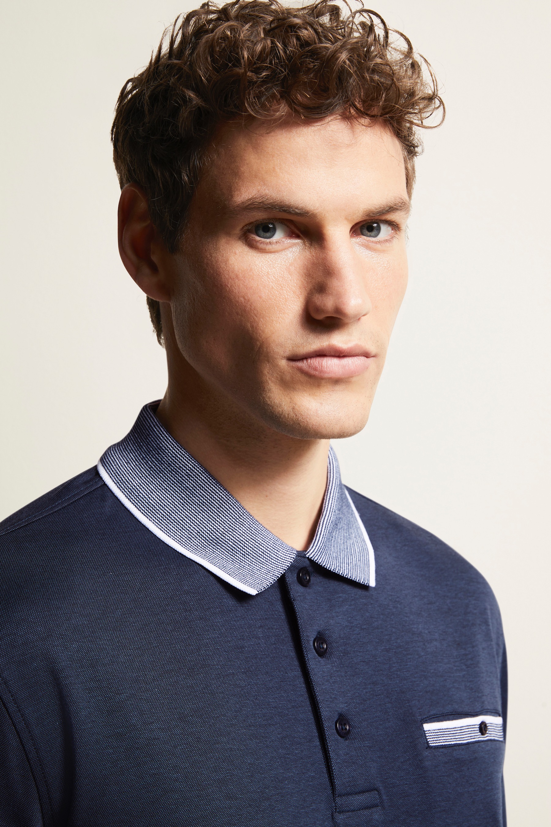 bugatti Poloshirt, mit Kontraststreifen