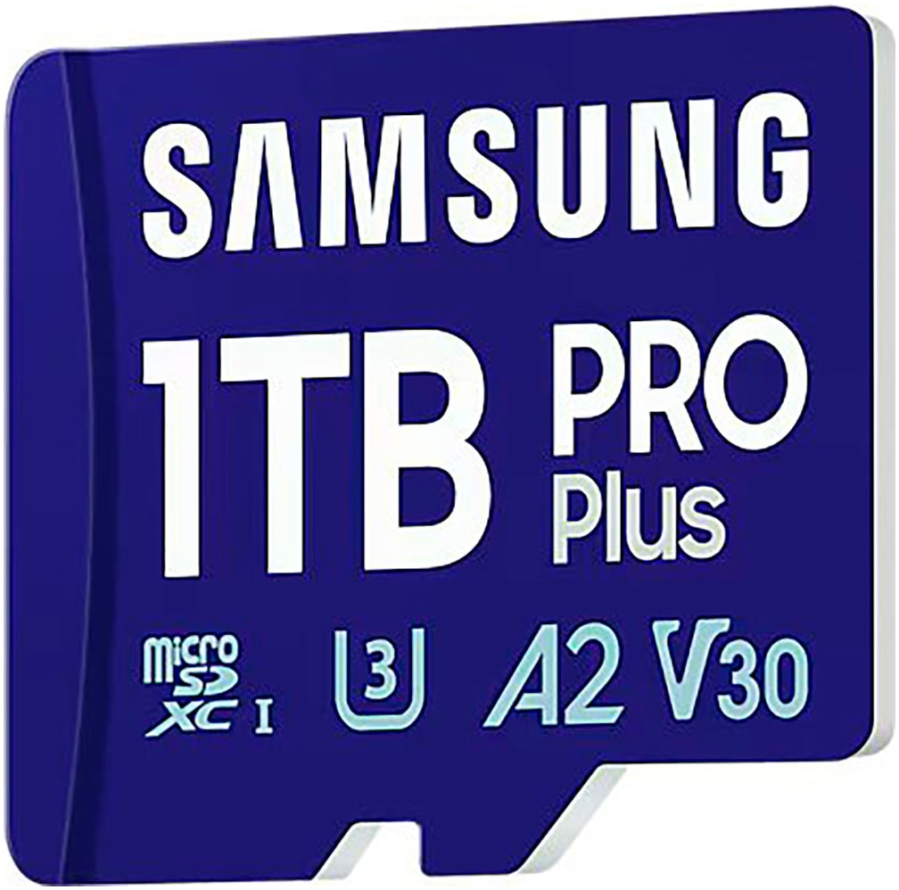 Samsung Speicherkarte »PRO Plus MB-MD1T0S microSDXC 1TB + SD-Adapter«, (UHS-I Class 10 180 MB/s Lesegeschwindigkeit)