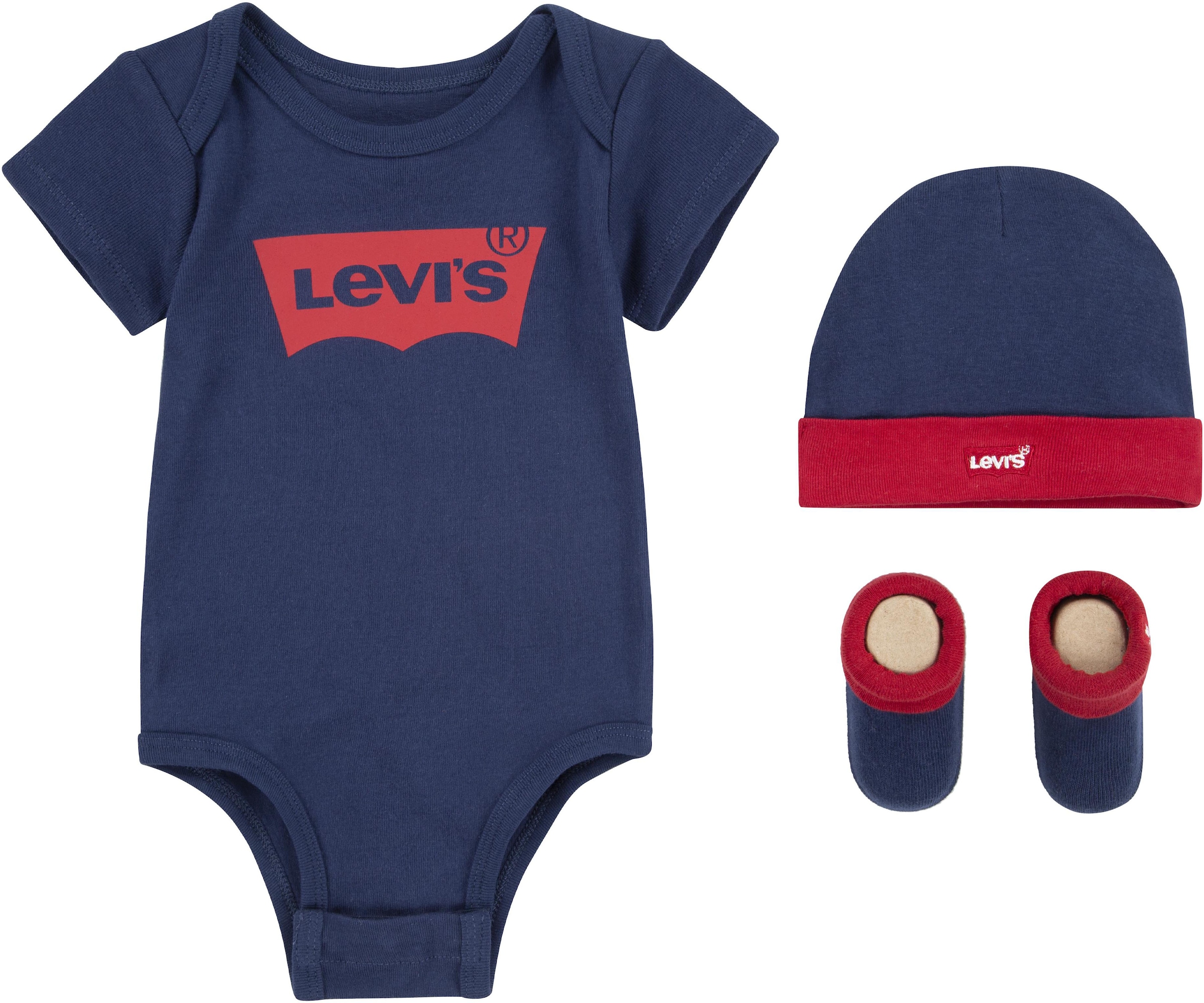 Levi's  3-Teiliges Set Aus Jumpsuit Und Schühchen Für Babys Blau, Jungen Größe 12M - Image 2