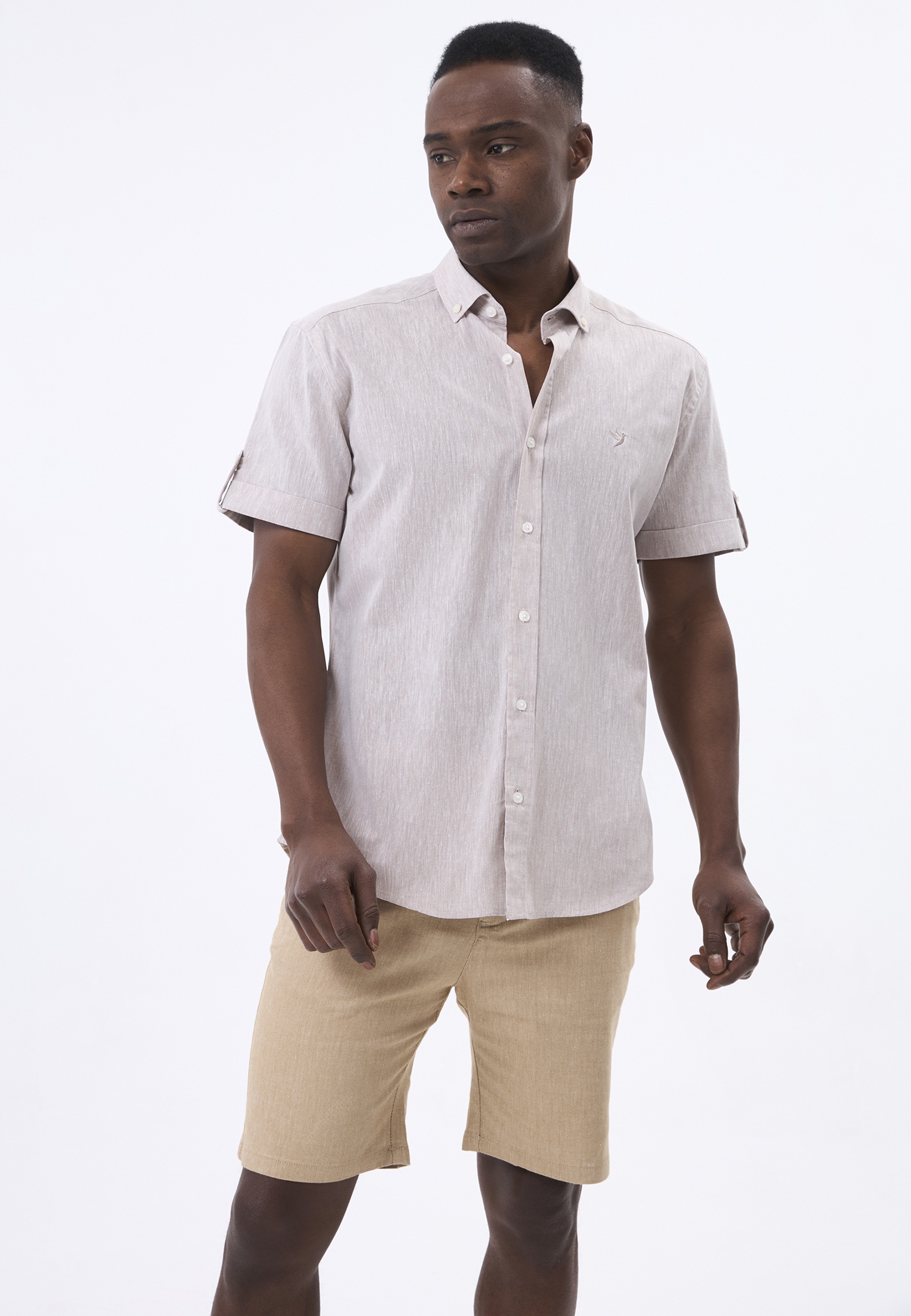 Felix Hardy Langarmhemd "Leinen-Shirt"