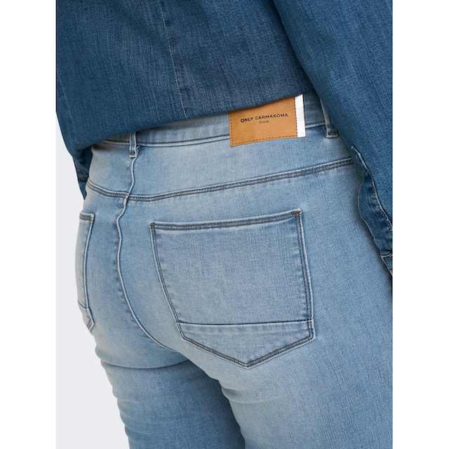 ONLY CARMAKOMA Skinny-fit-Jeans »CARKARLA REG ANK SK DNM BJ759 NOOS«, mit  Destroyed Effekt online bestellen | BAUR
