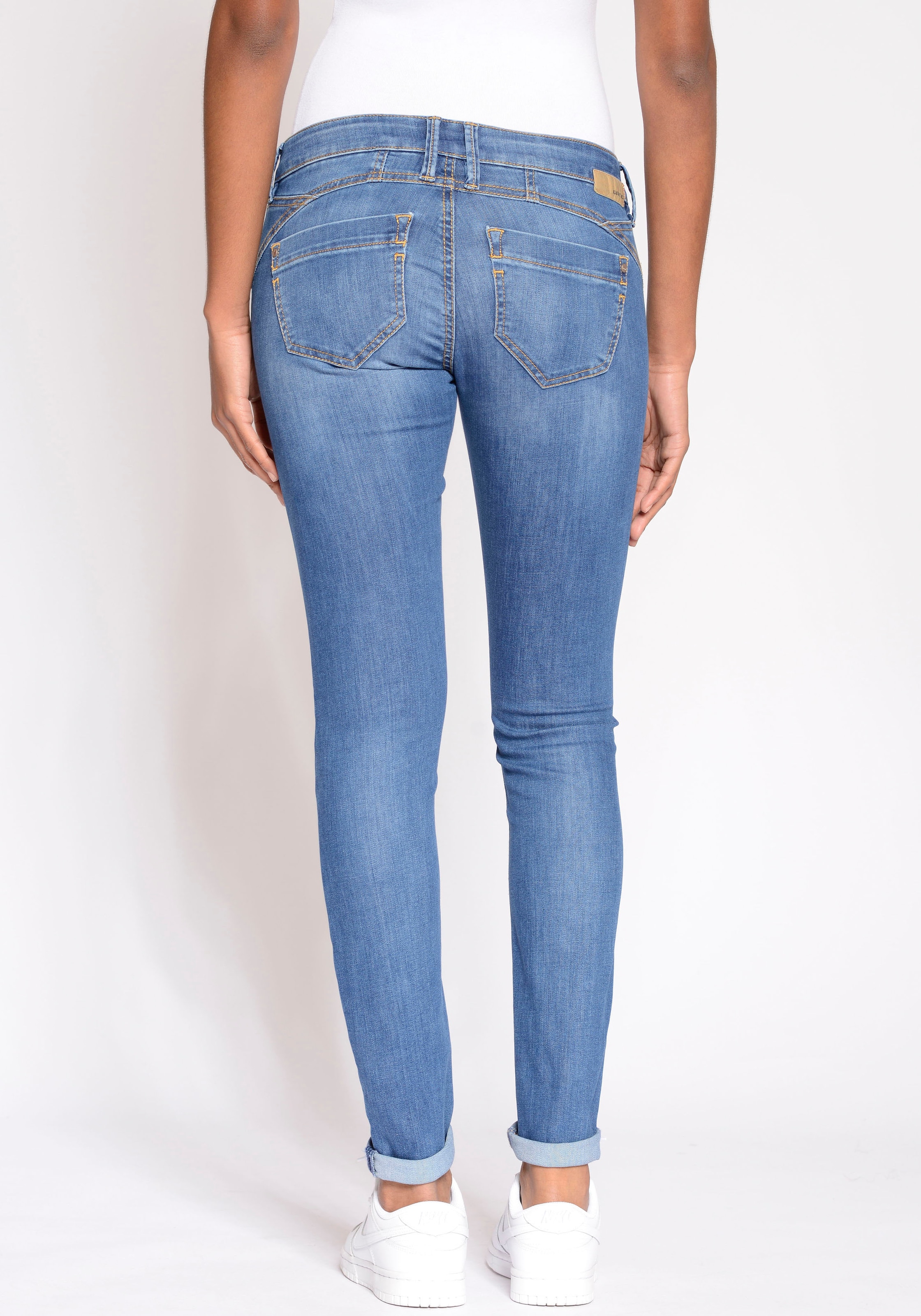 GANG Skinny-fit-Jeans BAUR »94Nena«, | mit bestellen coolen Used-Effekten für