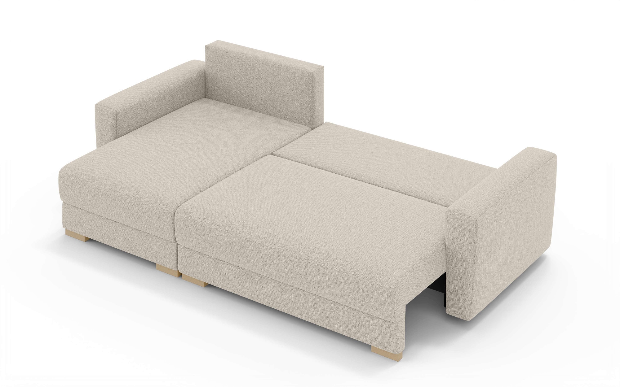 INOSIGN Ecksofa »MAGHERA universell Schlafsofa mit Bettkasten, Maße B/T/H: 255/142/84cm«, L-Form mit Recamiere rechts oder links montierbar, hoher Sitzkomfort