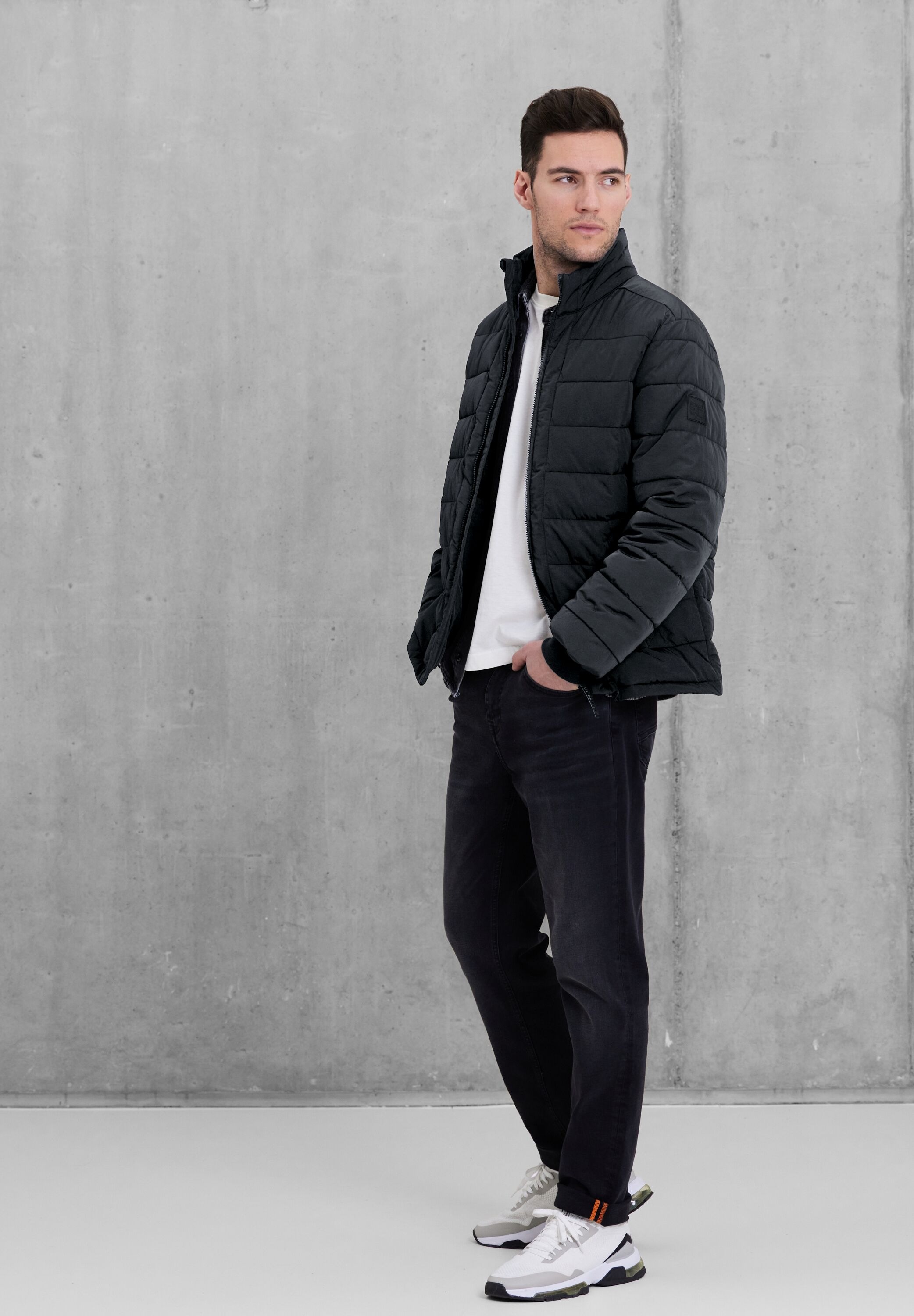 STREET ONE MEN Steppjacke, ohne Kapuze, mit Stehkragen