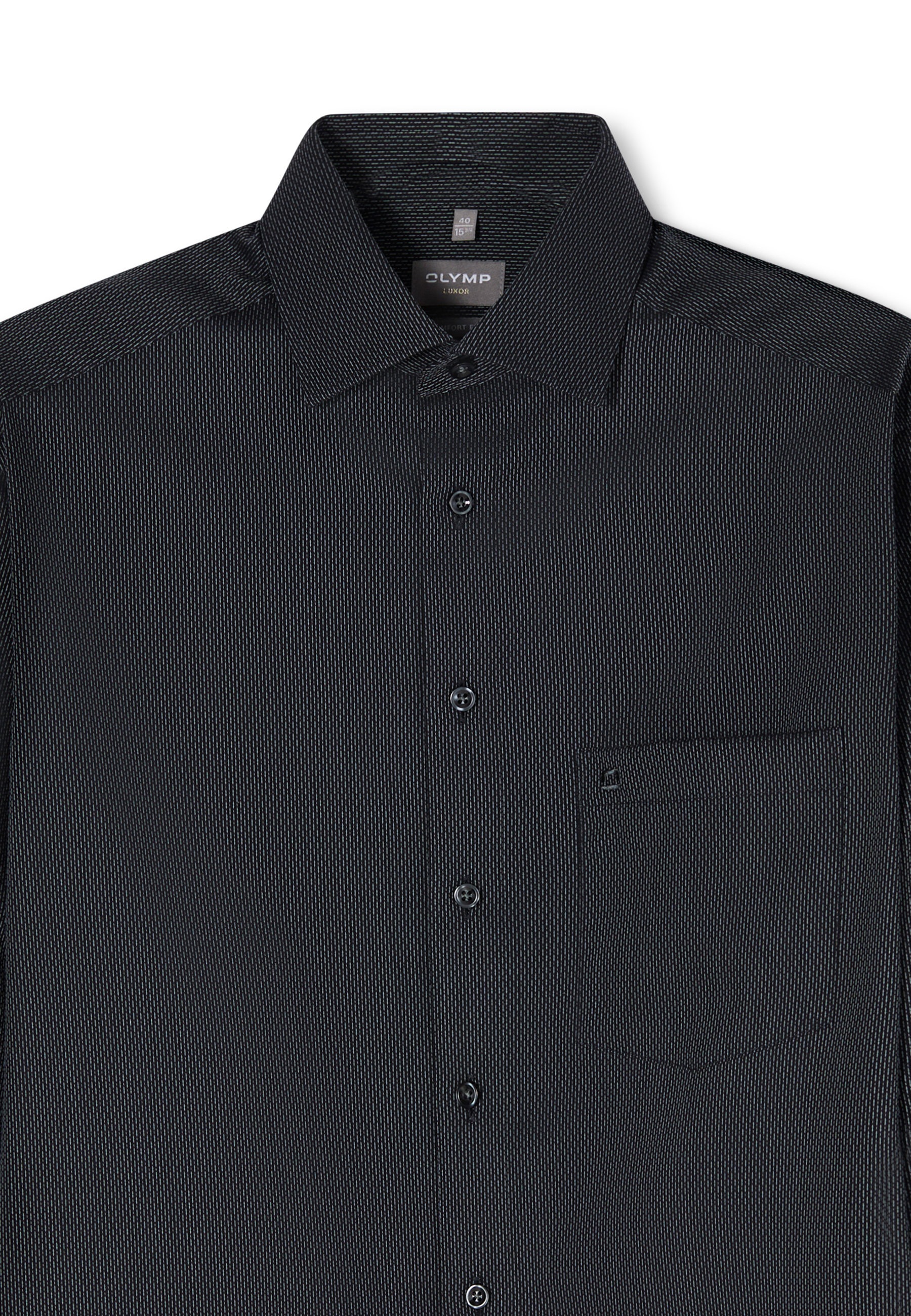 OLYMP Luxor Business Shirt Silver-Gray Size 47 2
