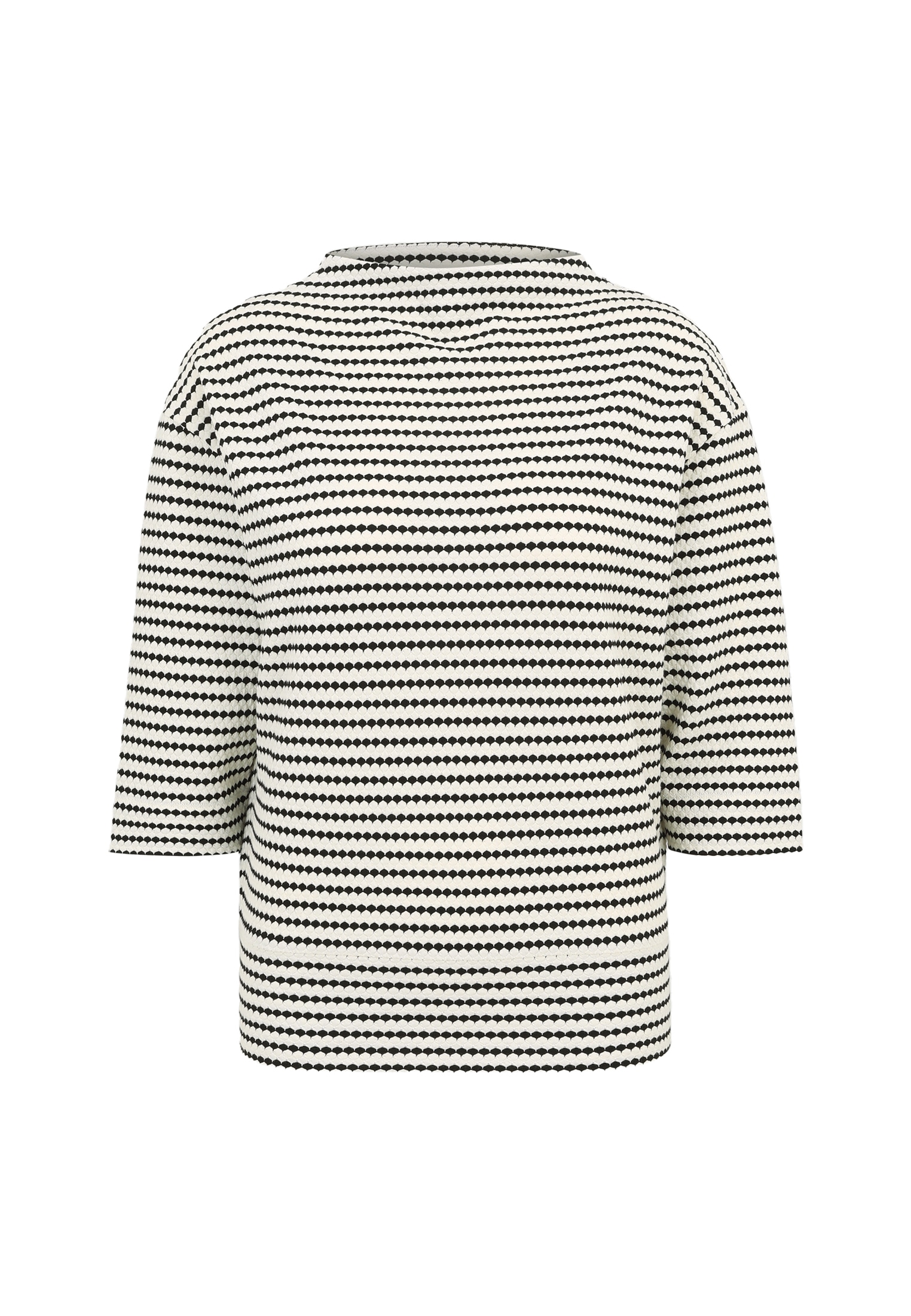 Zero Sweatshirt »zero Sweatshirt geringelt mit 3/4 Ärmel«, Plain/ohne Details