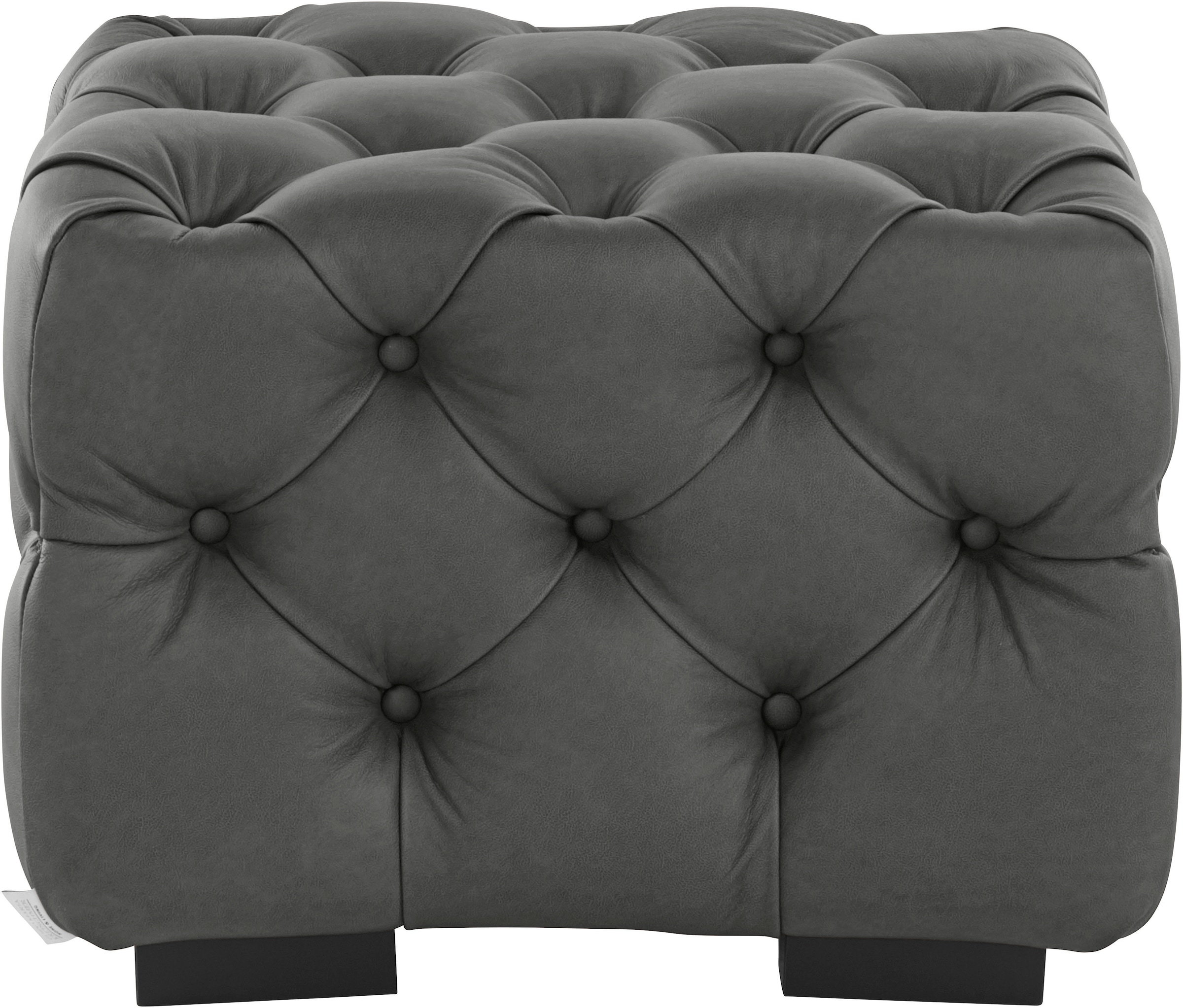 Guido Maria Kretschmer Home&Living Minkštas pufas »Kalina« su Klasikinio stiliaus Chesterfield-Knopfheftung passend zur serija 