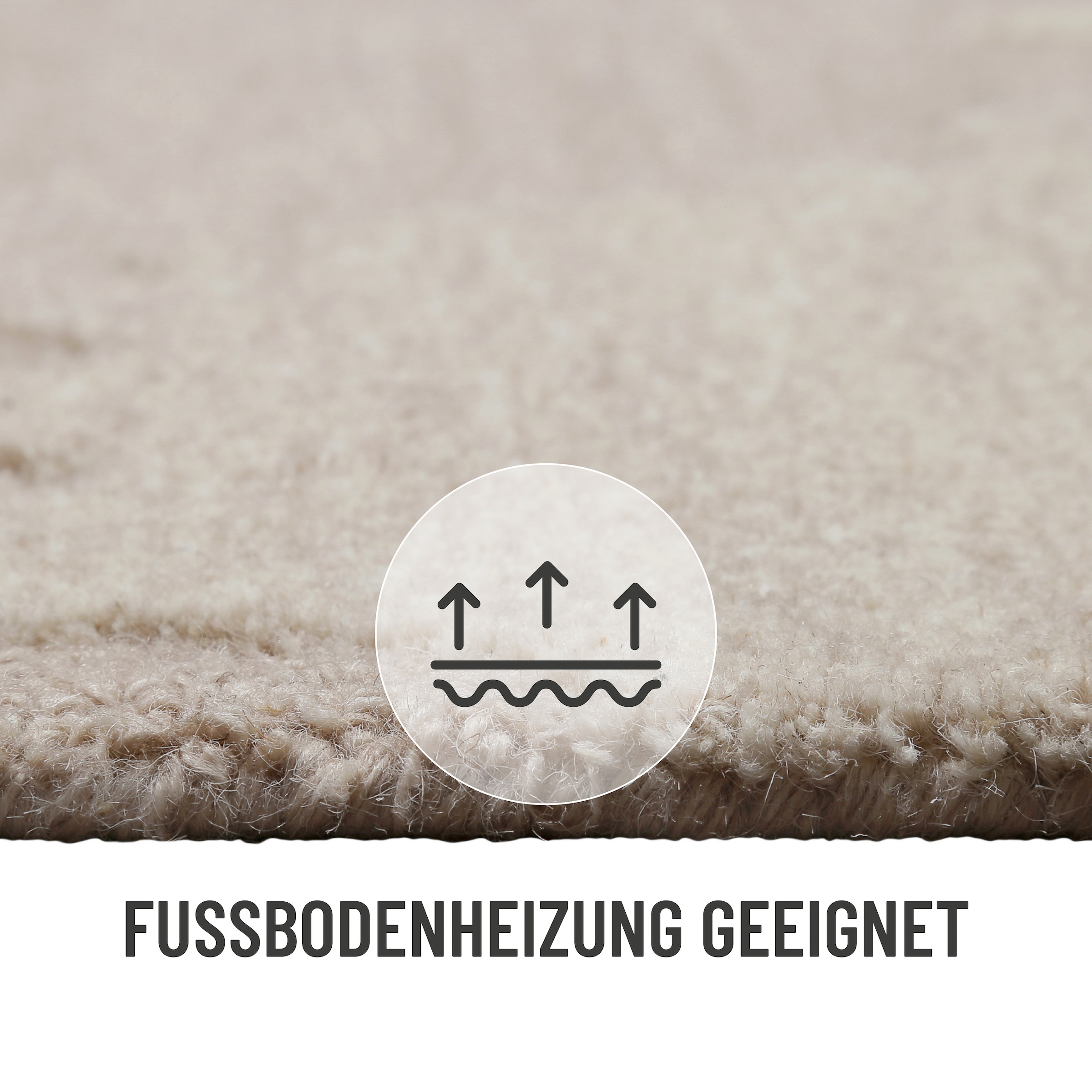 Wecon home Teppich »Sally«, rechteckig, 7 mm Höhe, handgefertigt, gestreift, pflegeleicht, Wolle, Wohnzimmer, Esszimmer