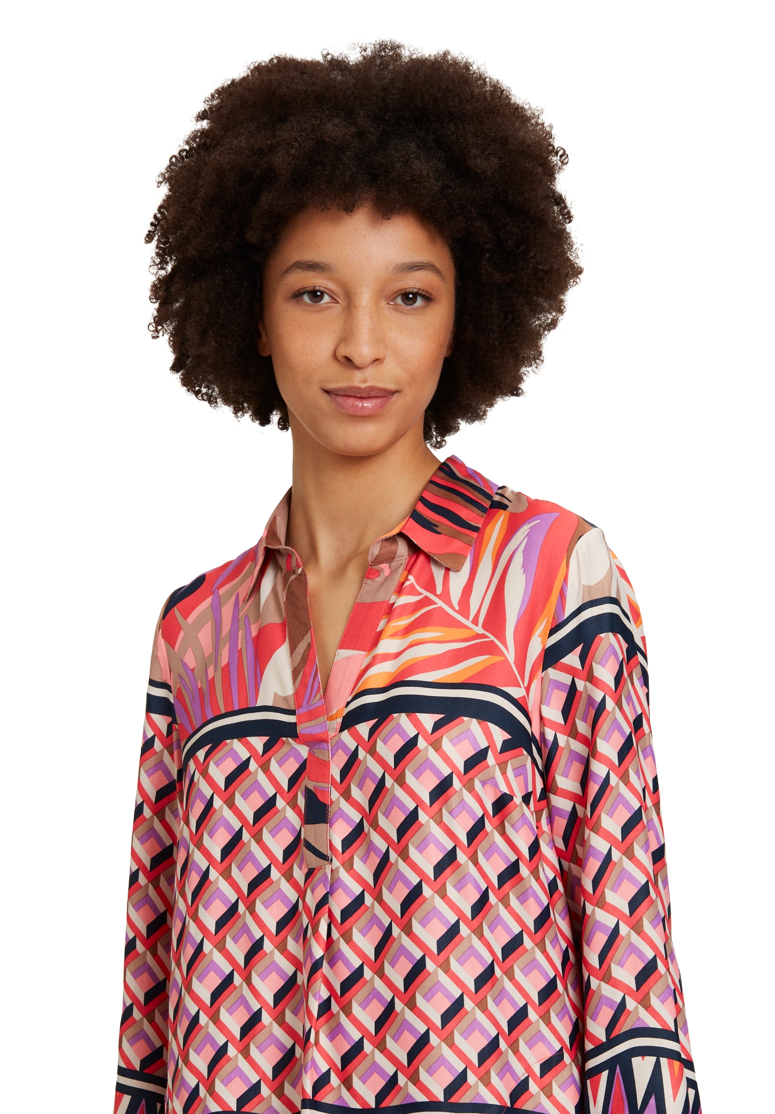 Betty Barclay Hemdblusenkleid »Betty Barclay Damen Sommerkleid Hemdblusenkleid mit Kragen«, Druck