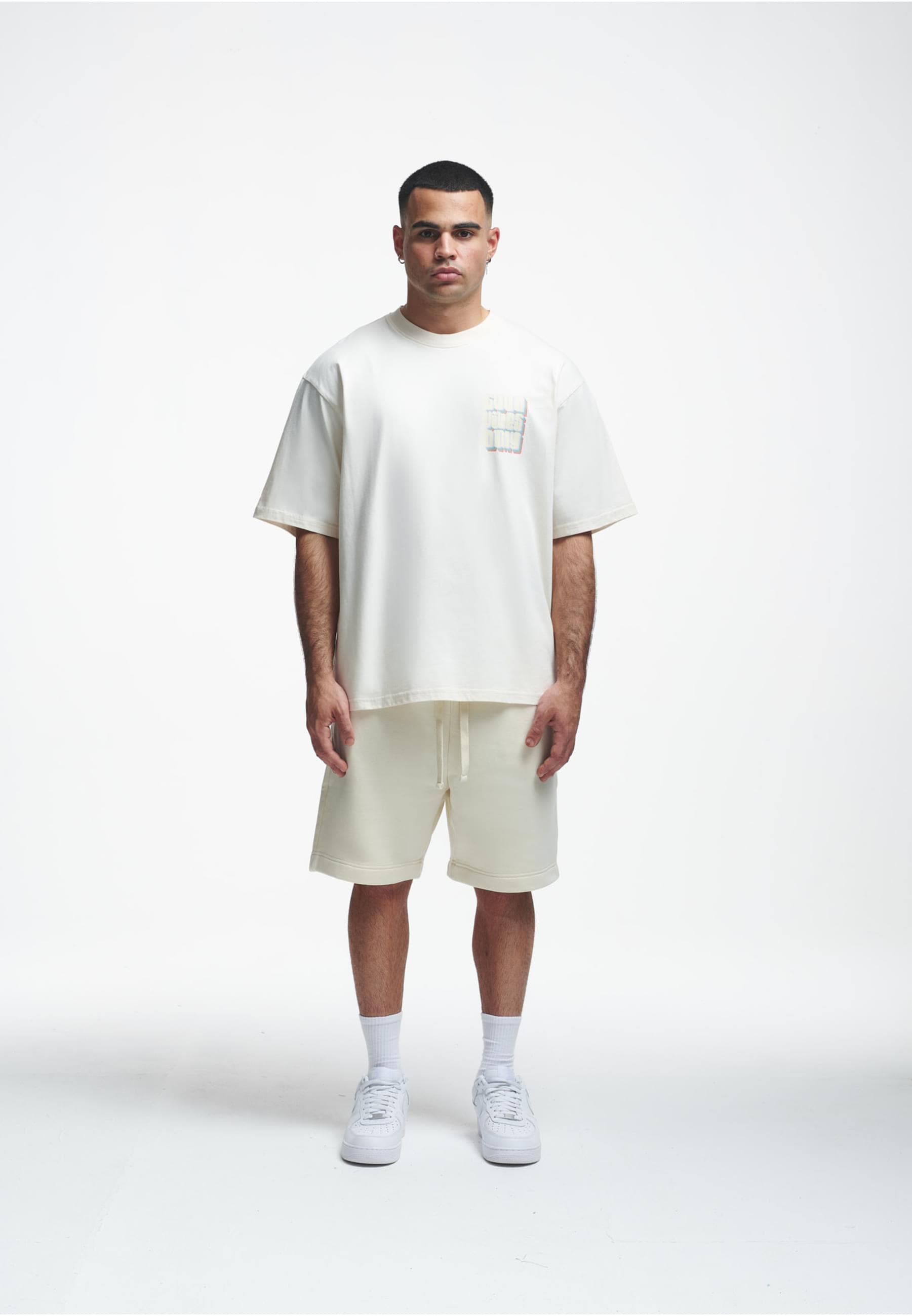 2Y Studios T-Shirt »2Y Studios Herren 2Y Good Vibes Only Oversize Tee«, (1 tlg.)
