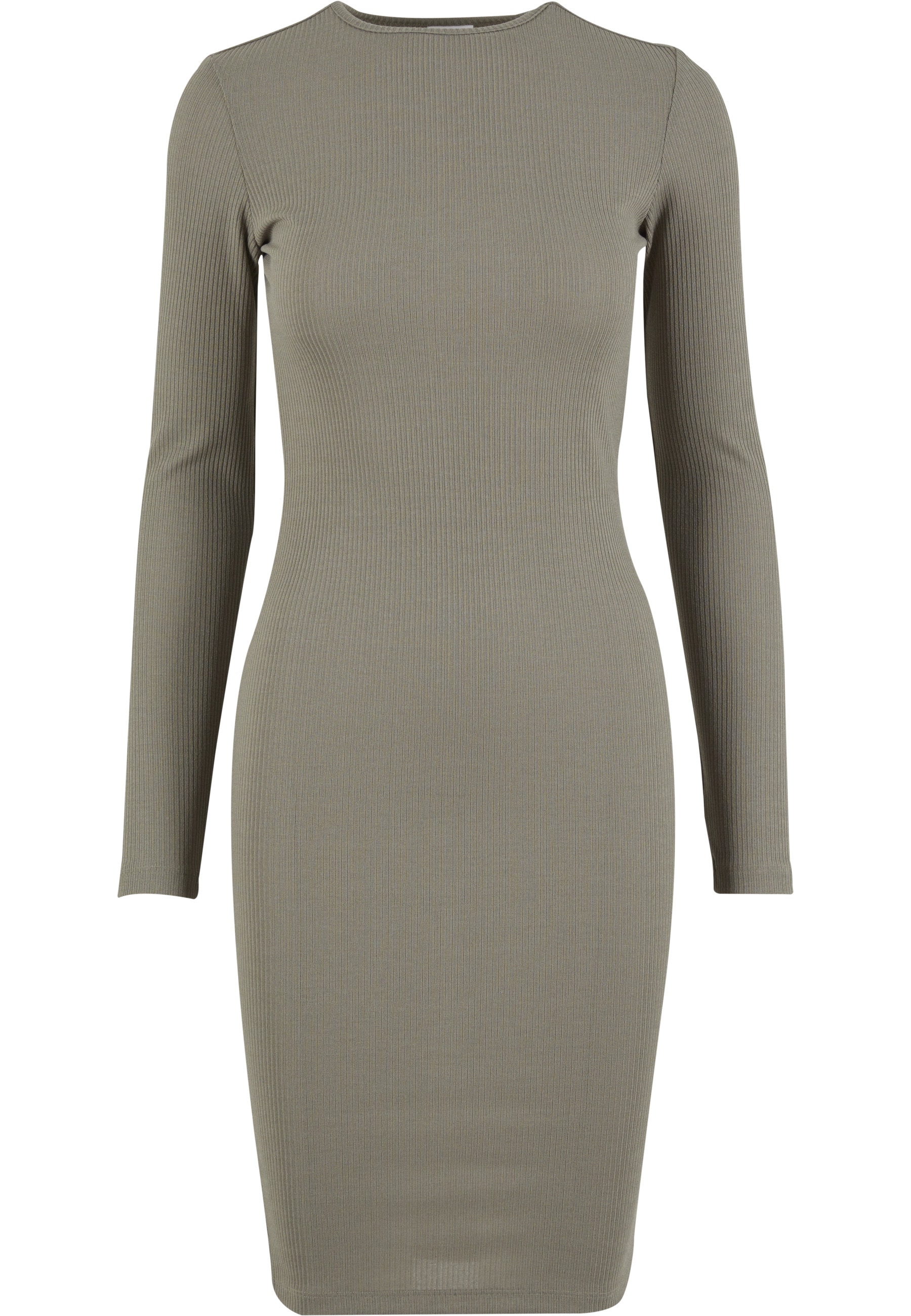 URBAN CLASSICS Shirtkleid "Urban Classics Damen Ladies Rib Dress" 1 tlg.