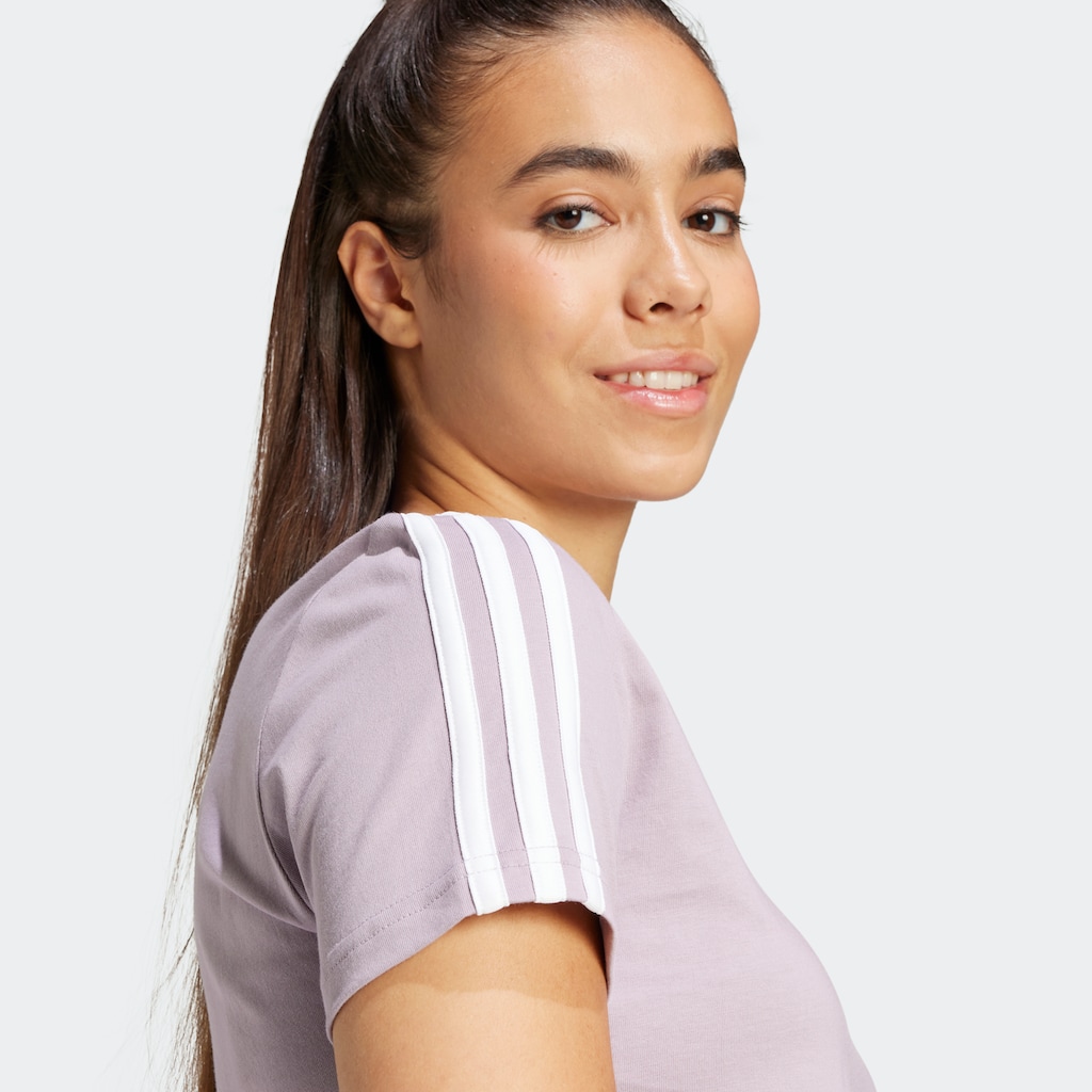 adidas Sportswear T-Shirt »LOUNGEWEAR ESSENTIALS SLIM 3-STREIFEN«