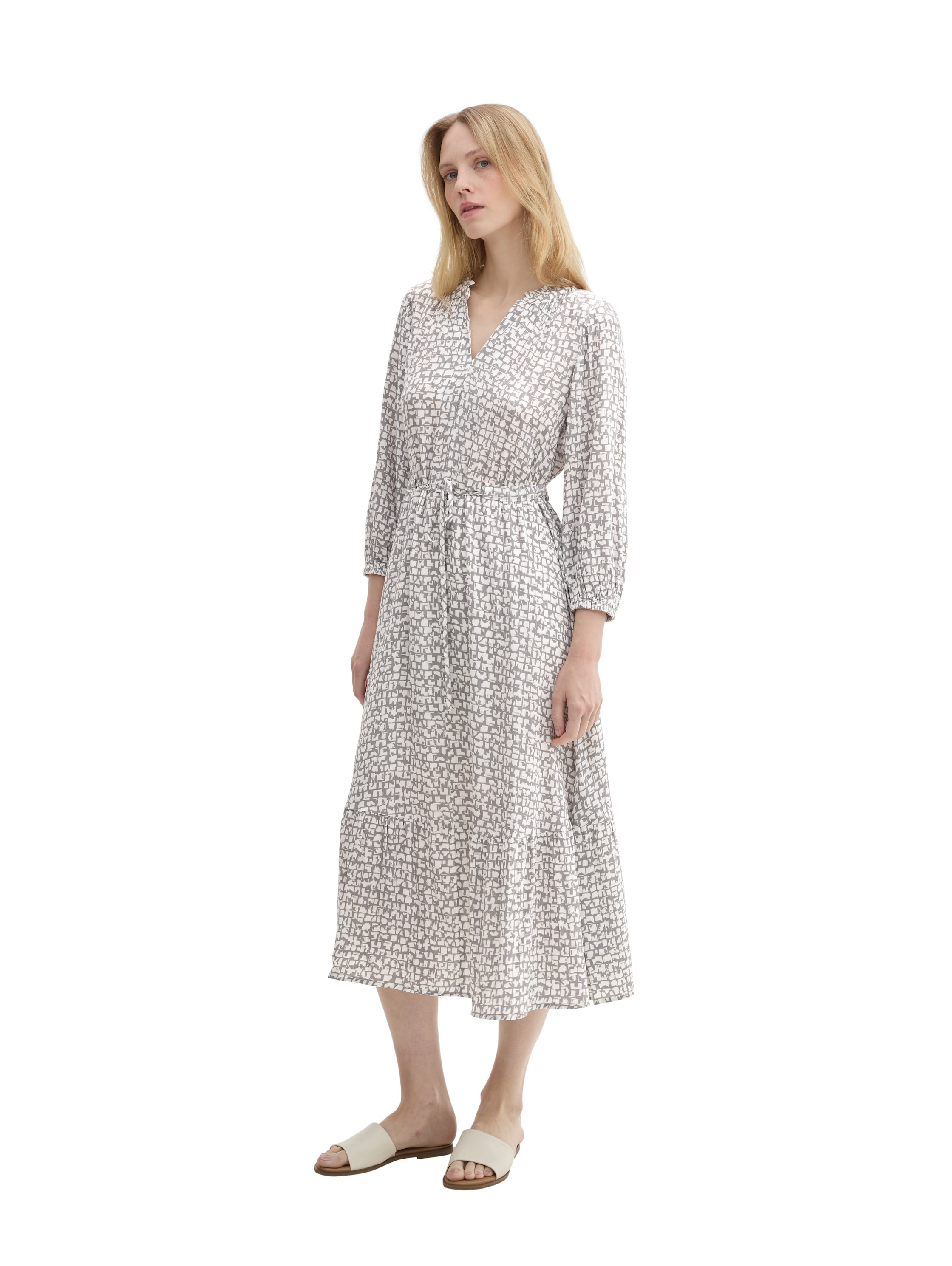 TOM TAILOR Maxikleid Ohne Taschen mit LENZING(TM) ECOVERO(TM) günstig online kaufen