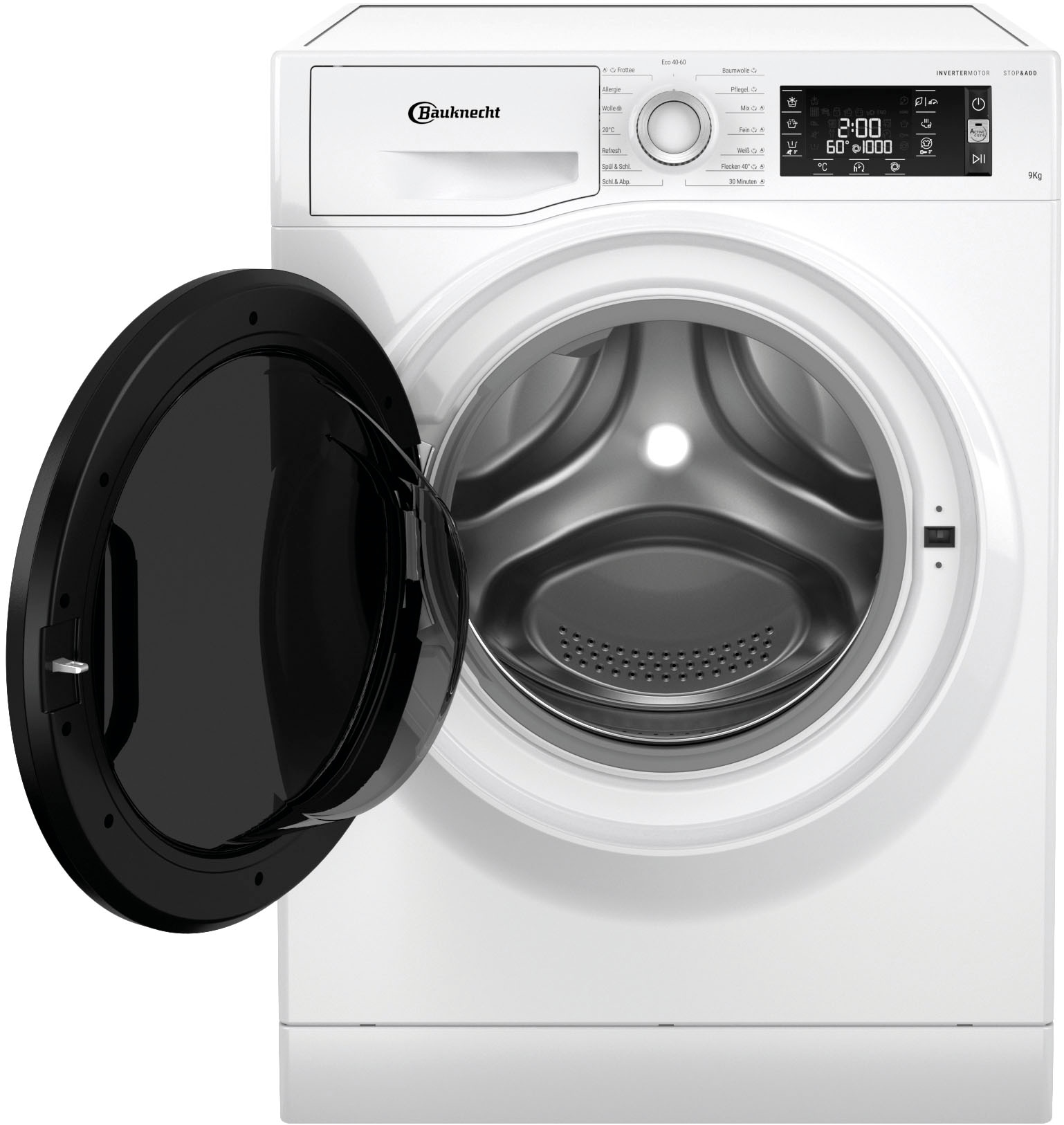 BAUKNECHT Waschmaschine »WM Sense 9AA«, 9 kg, 1400 U/min, Steam Hygiene mit Antivirus