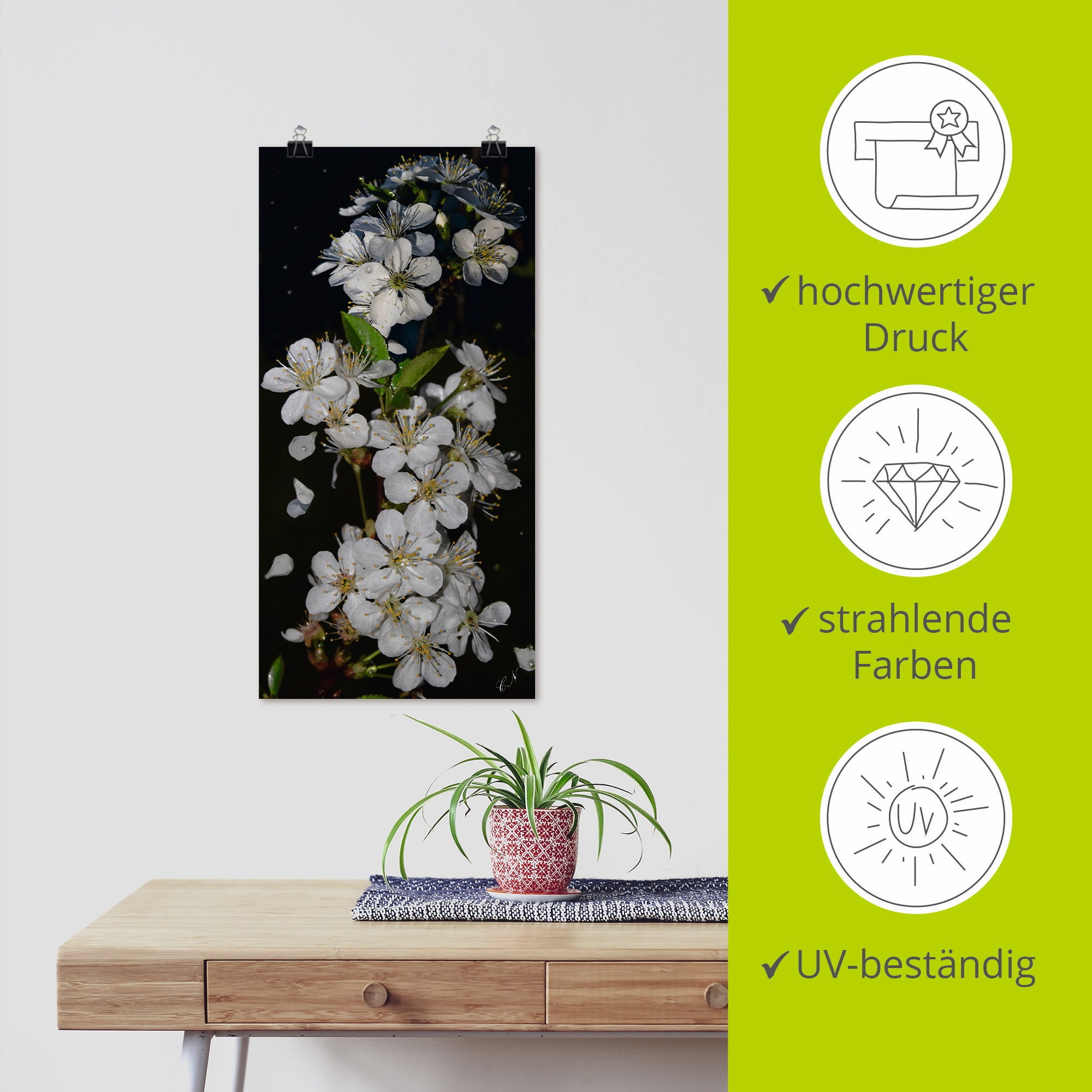 Artland Wandbild »Baumblüte«, Blumen, (1 St.), als Leinwandbild, Poster, Wandaufkleber in verschied. Größen