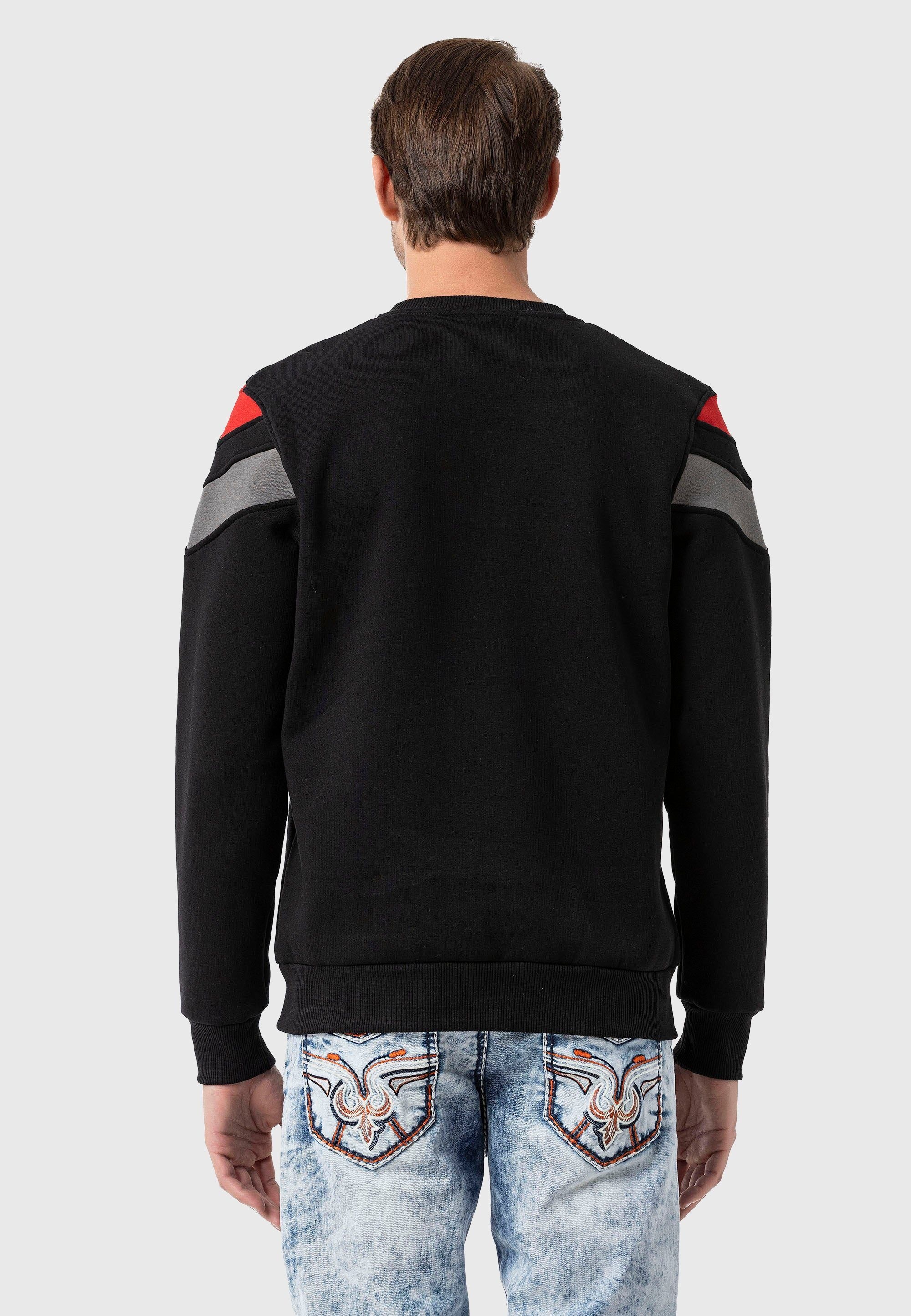Cipo & Baxx Sweatshirt »Sweatshirts«, mit modernem Streifen-Design