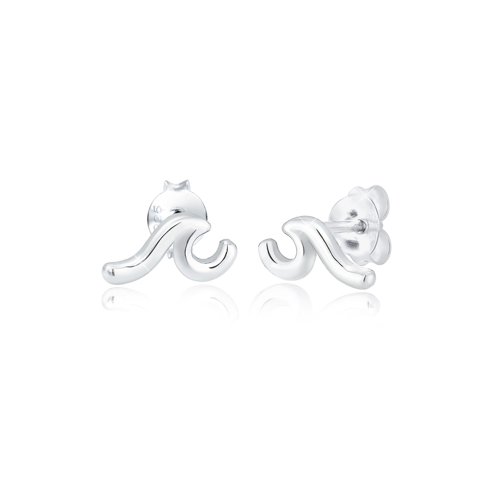 Elli Paar Ohrstecker »Wellen Wave Ohrringe Trend 925 Sterling Silber«