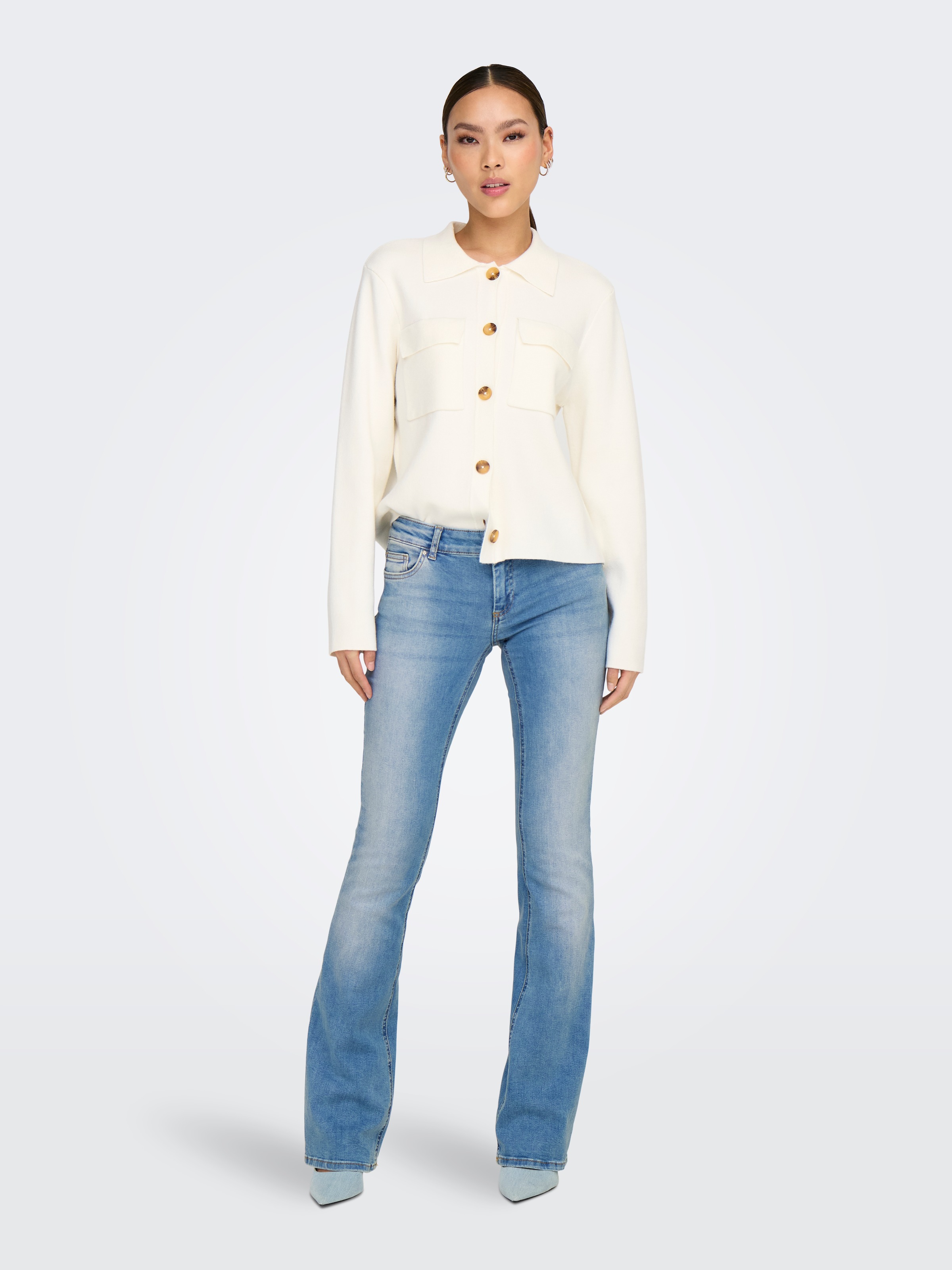 ONLY Jeans Wide Leg ONLMADISON blau   L/L32 damen 5