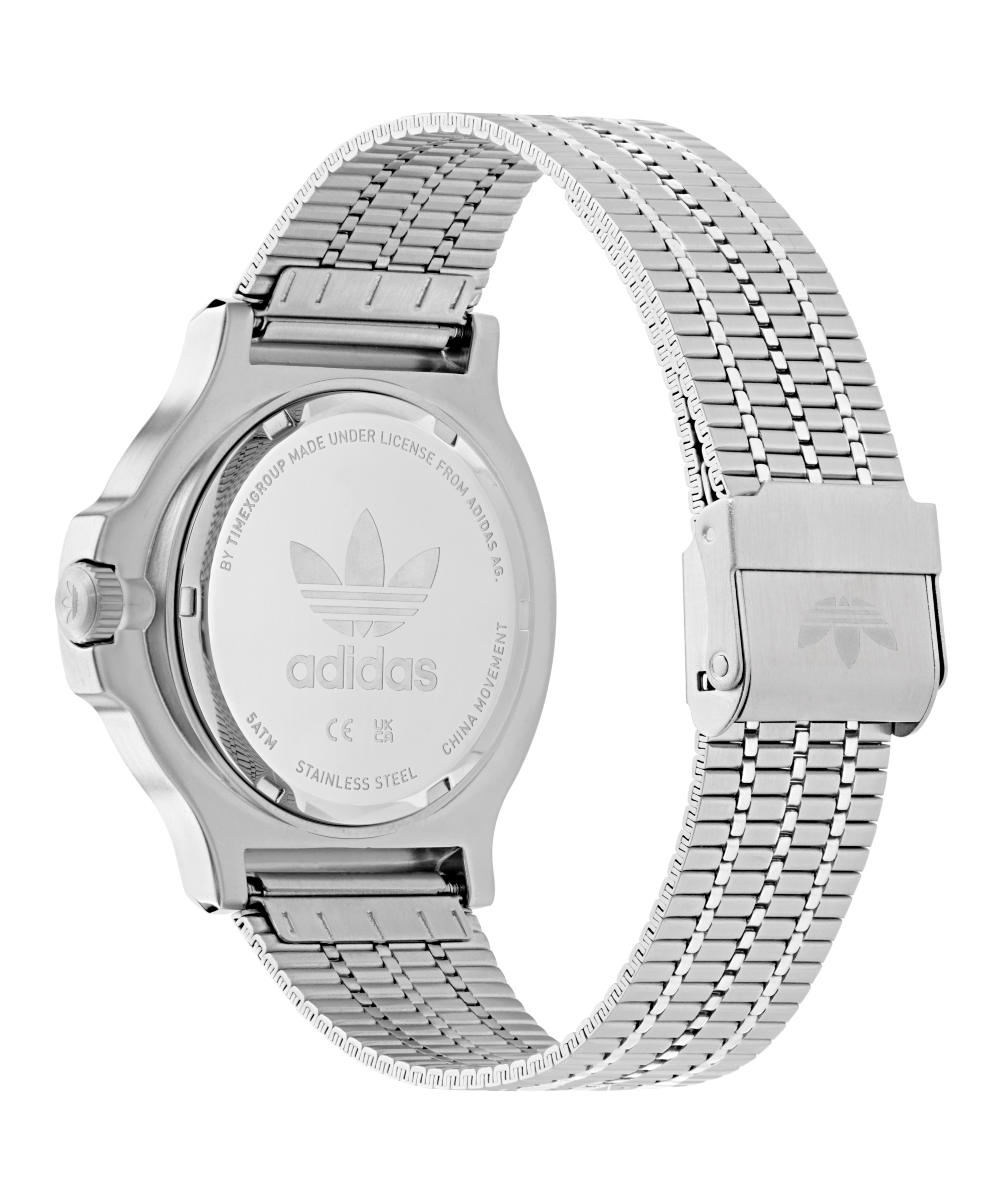 adidas Originals Quarzuhr »EXPRESSION THREE«, Armbanduhr, Herrenuhr, Damenuhr, Edelstahlarmband, Leuchtzeiger