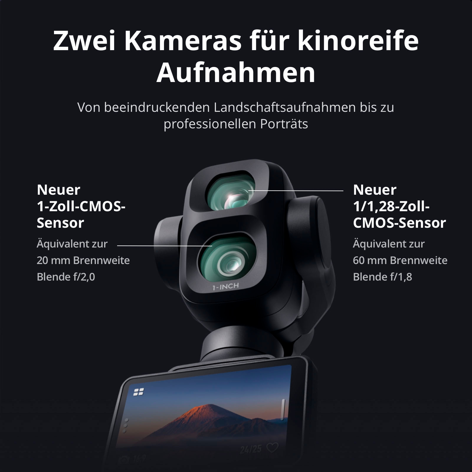 DJI Kompaktkamera »Osmo Pocket 4P Standard Combo« , 37 , 3 fach fach x opt. Zoom , Bluetooth | WLAN