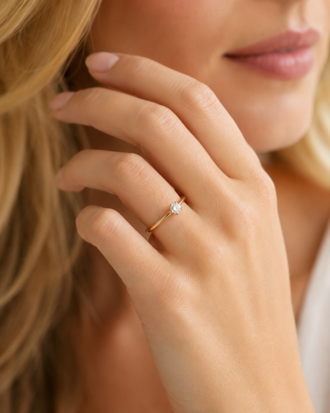 ONE ELEMENT Diamantring »Ring aus 585 Gold« mit 1 Lab Grown Diamant / Labordiamant 0,25 ct
