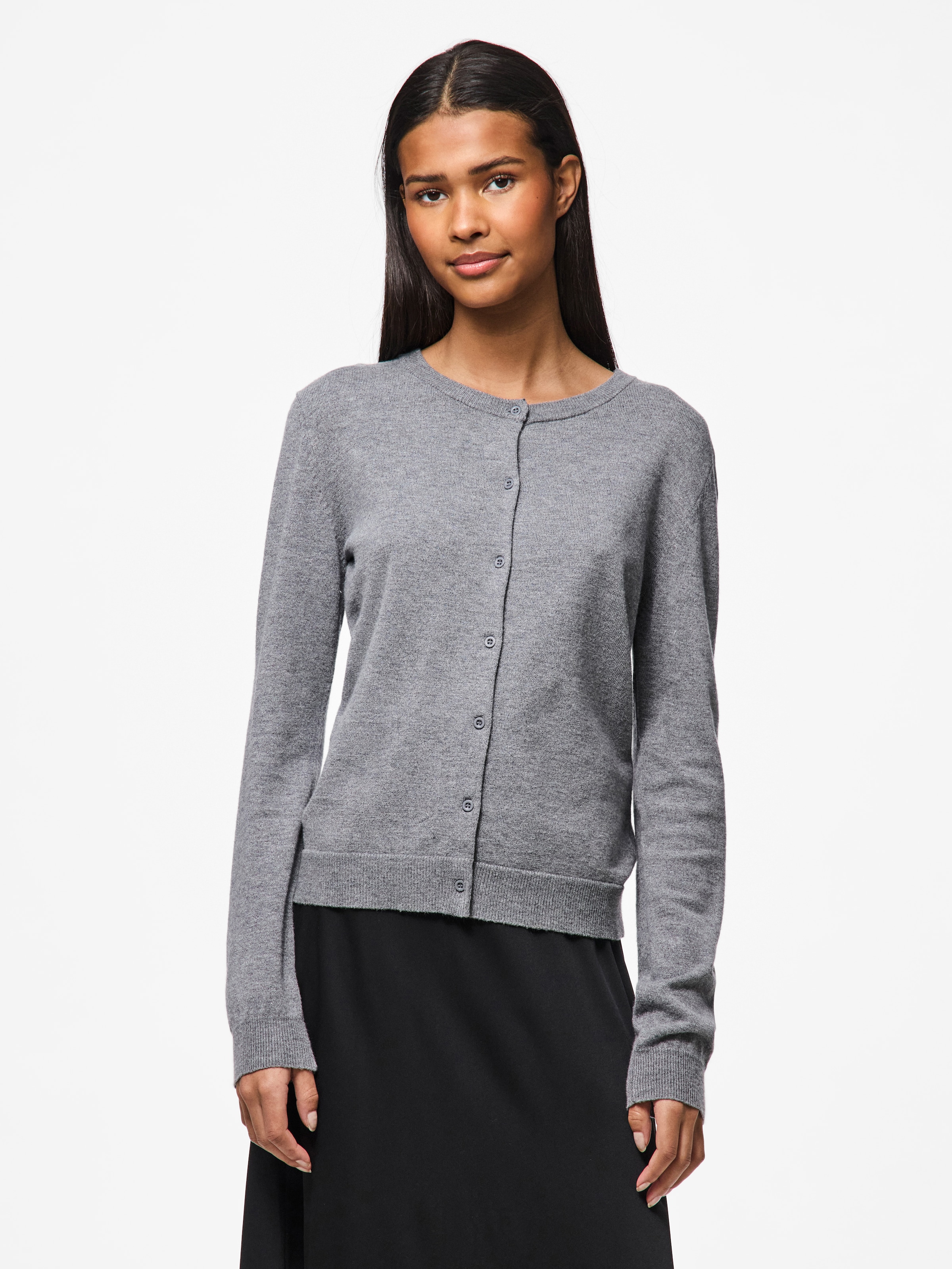 pieces Megztinis »PCNORA LS O-NECK KNIT kardi...
