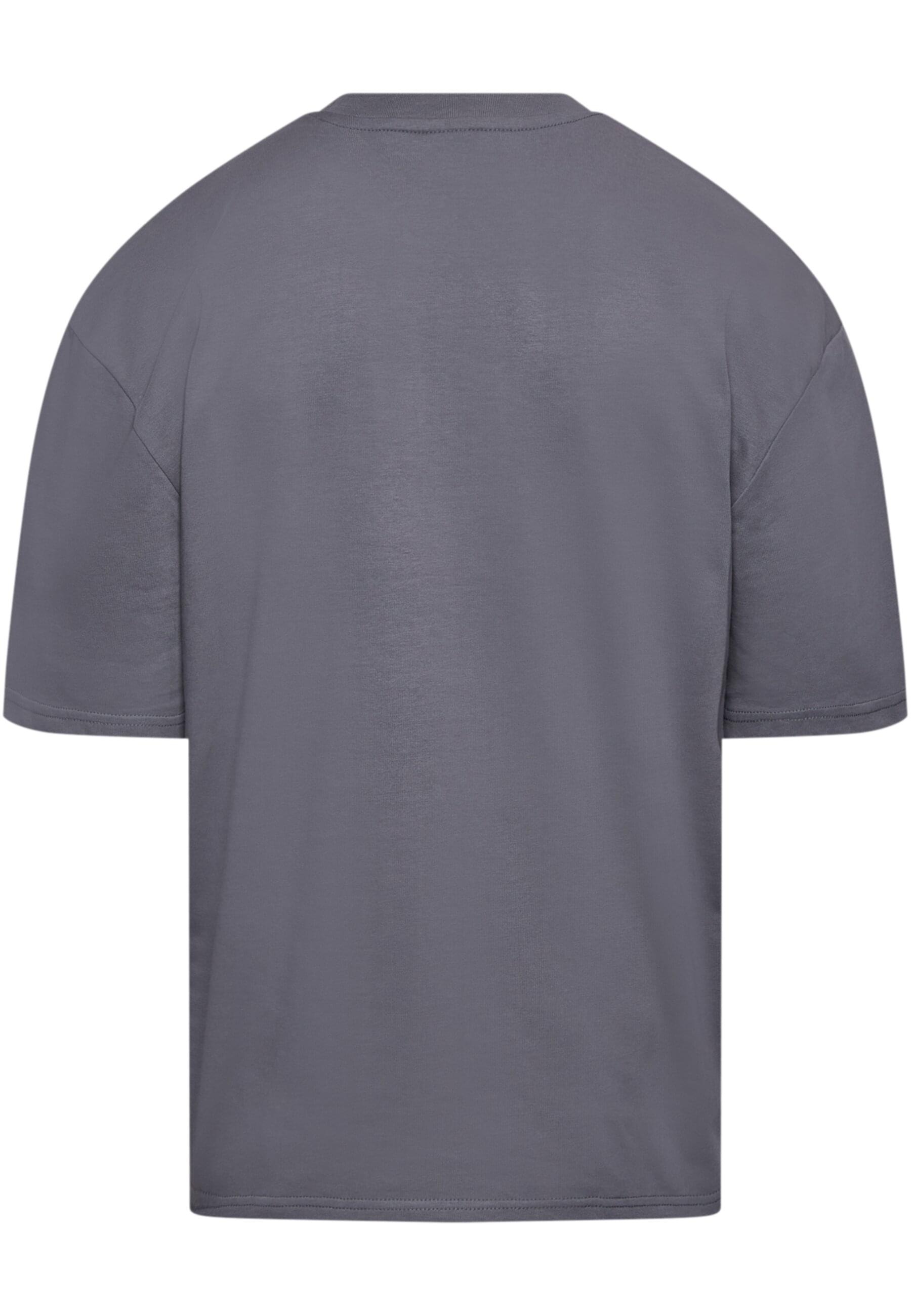 Dropsize T-Shirt »Dropsize Herren Heavy Oversize Front Rubber Patch T-Shirt«, (1 tlg.)