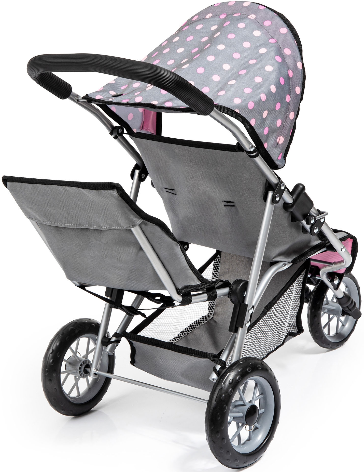 Bayer Puppen-Zwillingsbuggy »Jogger, grau«