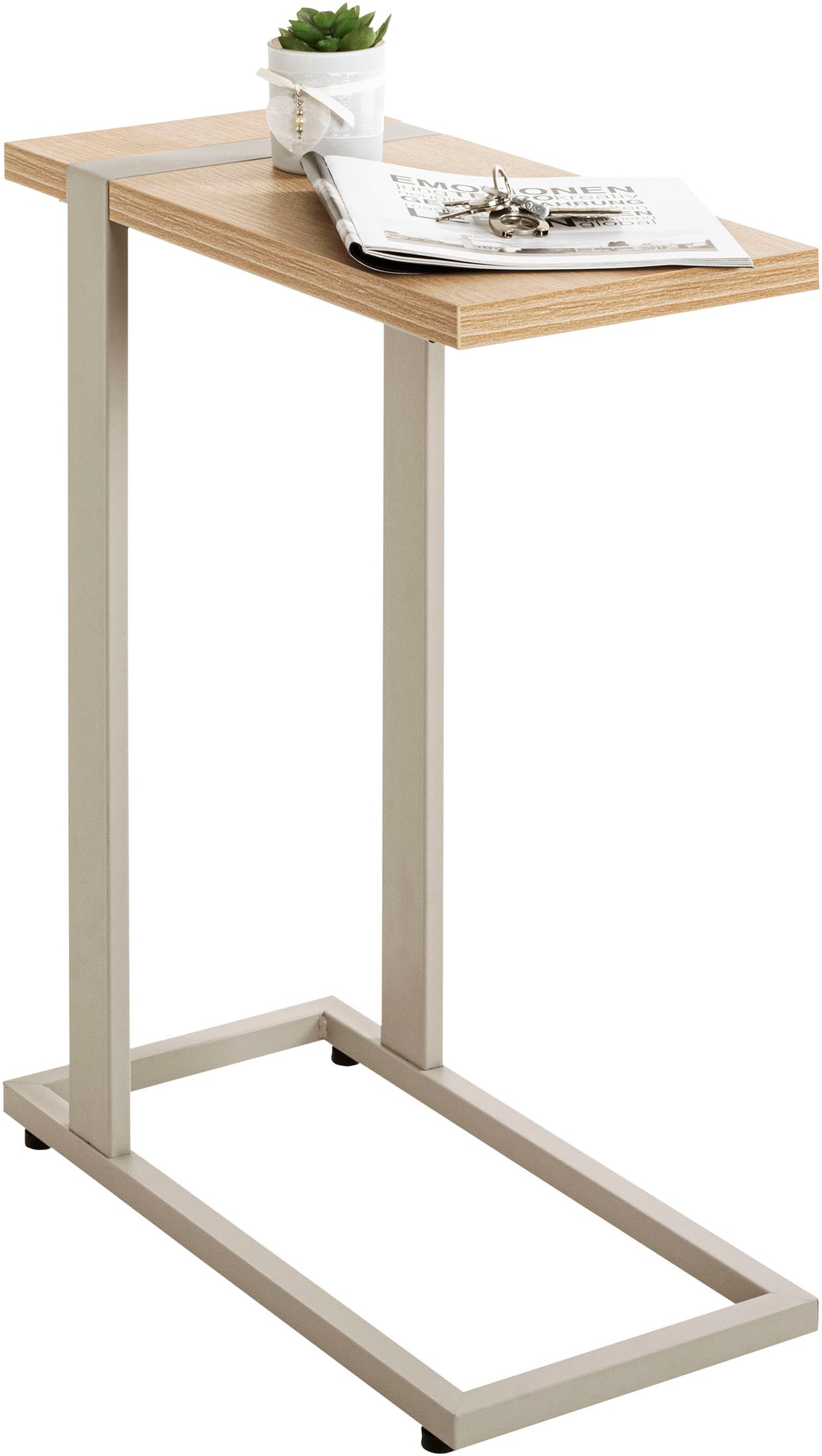HAKU Beistelltisch "Sofatisch, Wohnzimmertisch" 1 Stk. tlg. rechteckig - aus Holzwerkstoff Braun B/T/H 24/49/64 cm