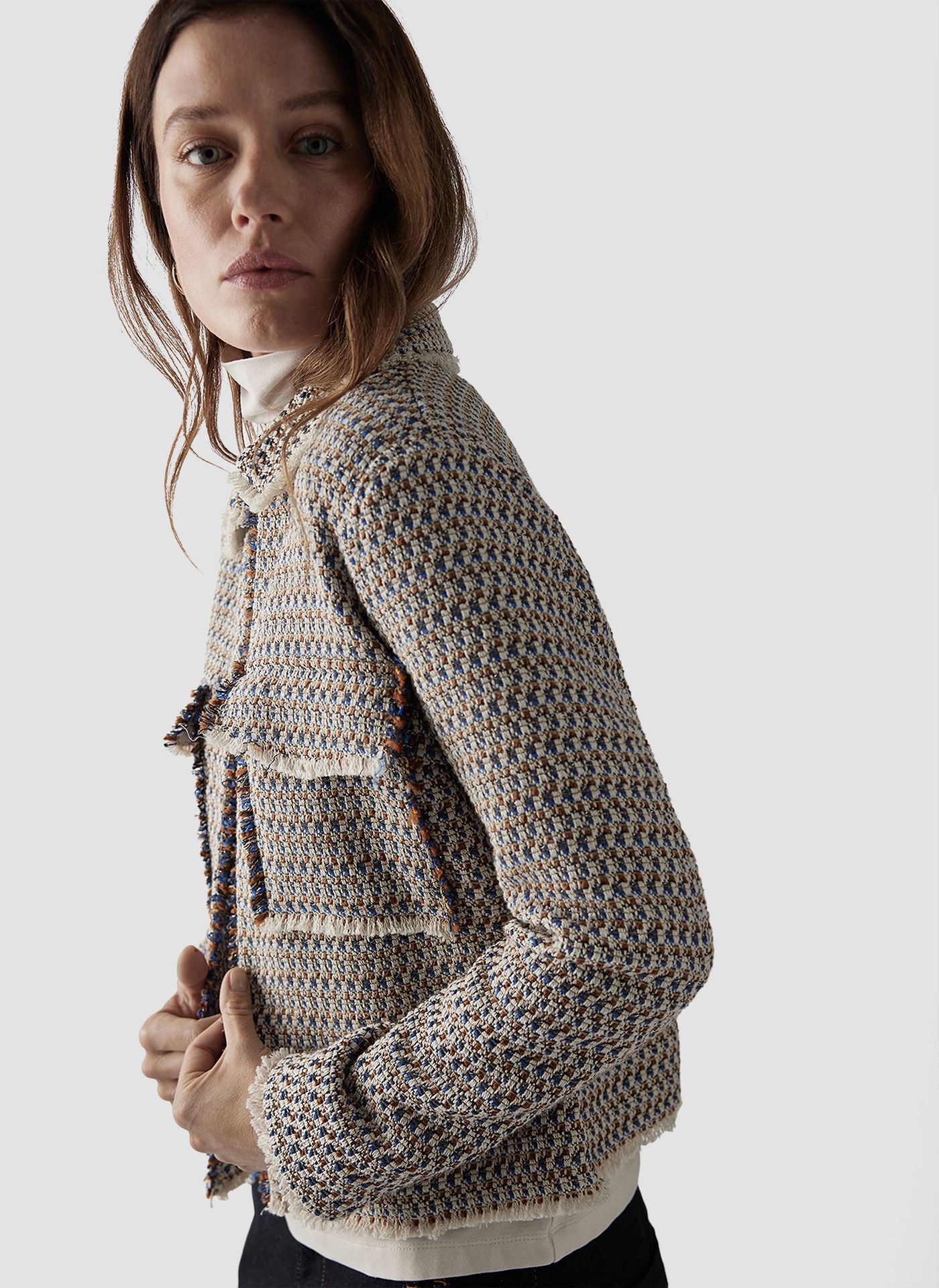 LeComte Blouson »LeComte Klassische Tweed-Jacke für zeitlose Eleganz«