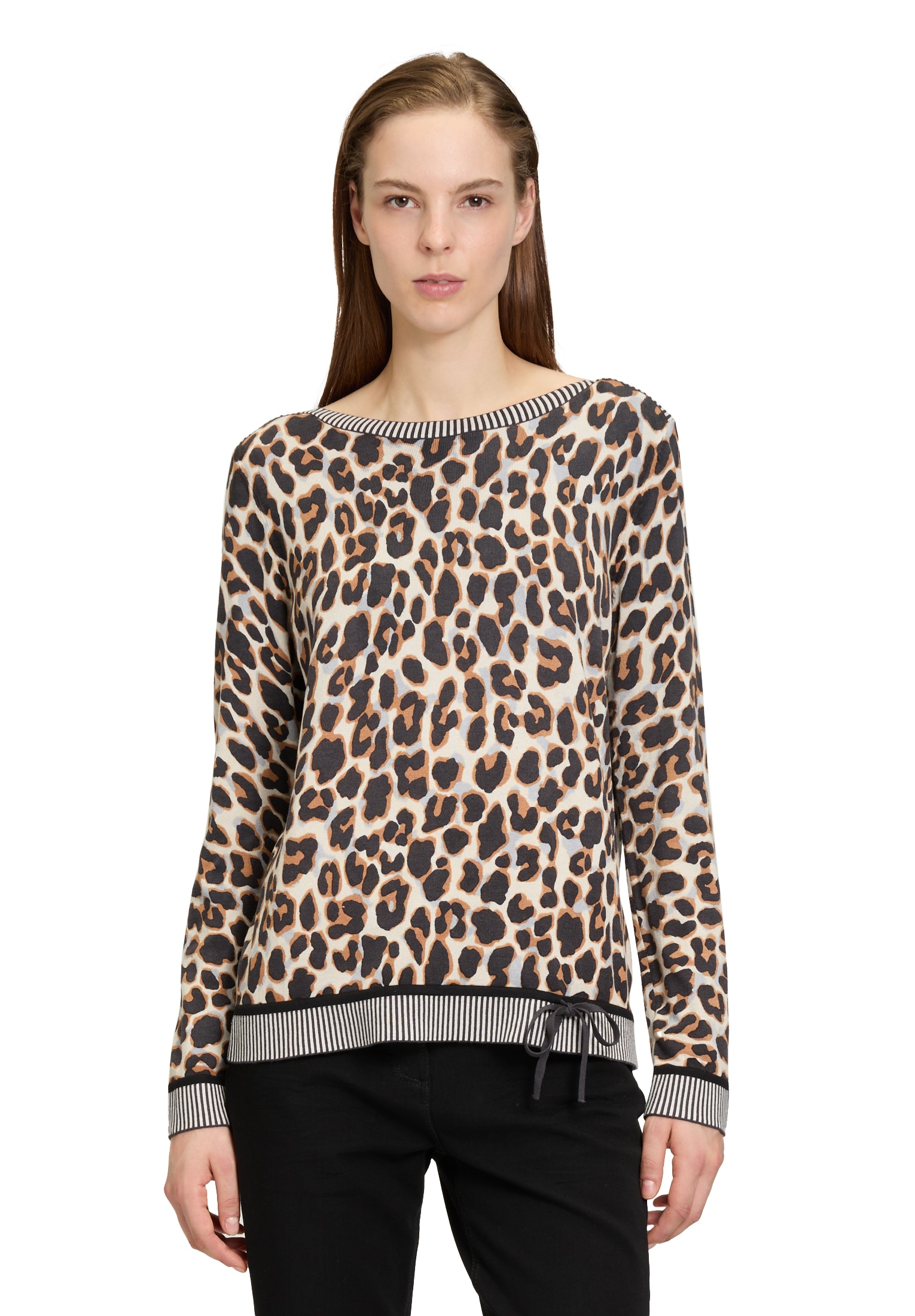 Betty Barclay Strickpullover »Betty Barclay Strickpullover mit Tunnelzug«, (1 tlg.), Rippbündchen