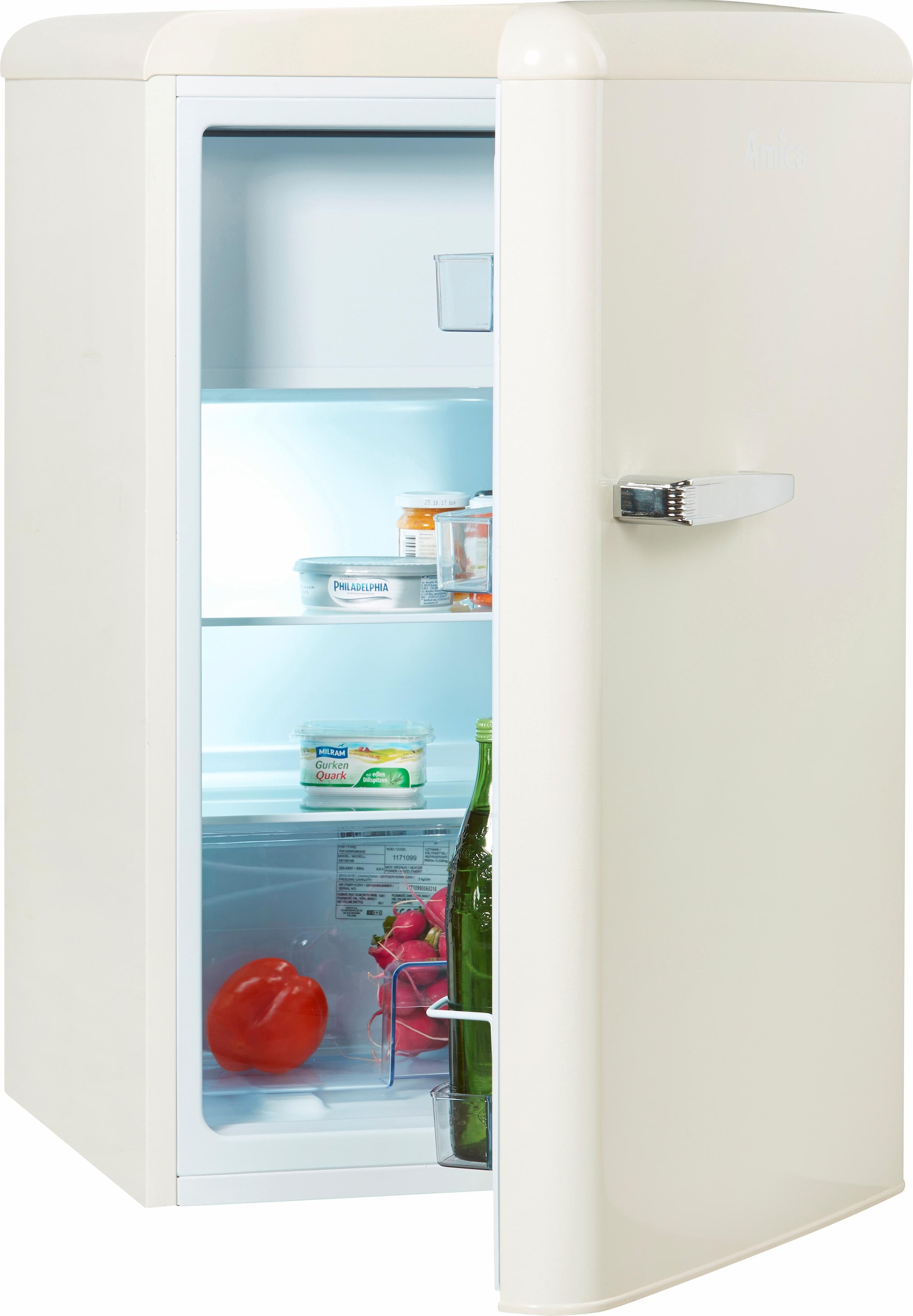 Amica Table Top Kühlschrank "KS 15615 B" 87,5 cm hoch 55 cm breit günstig online kaufen