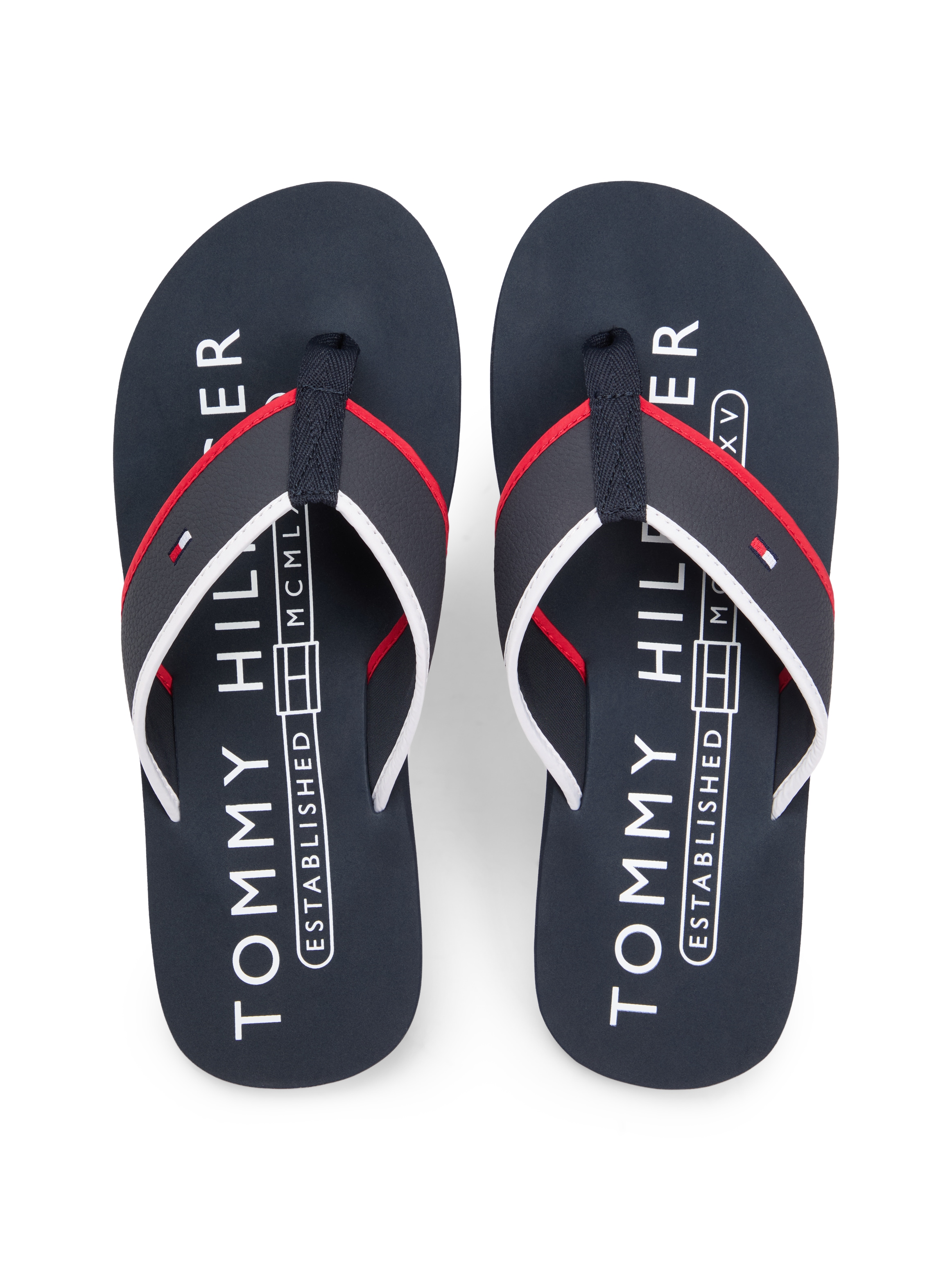 Tommy Hilfiger Zehentrenner »HILFIGER TUMBLE BEACH SANDAL«