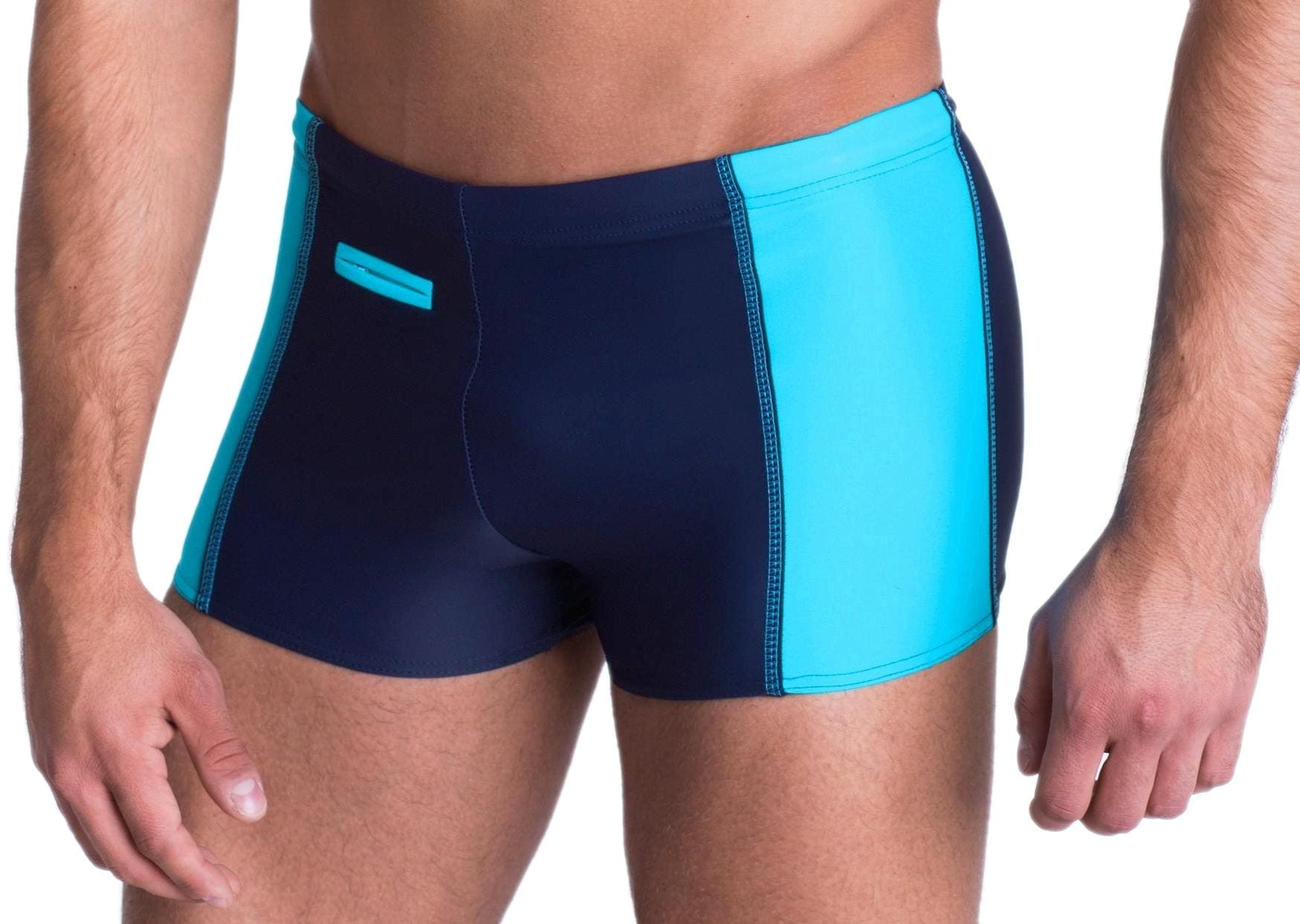 AQUARTI Badehose "Badehose Aquarti Herren Badehose mit Reißverschlusstasche"