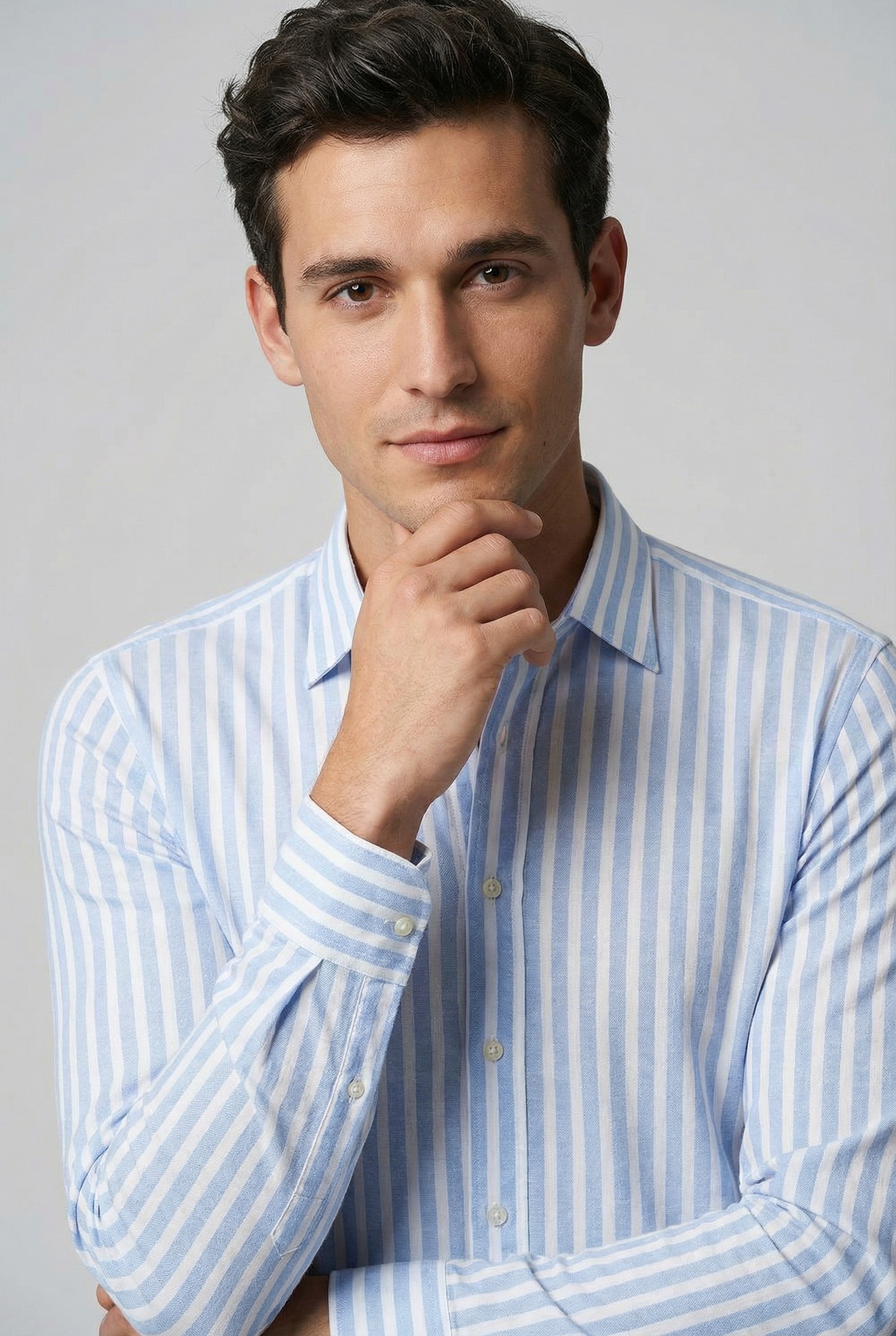 DESOTO Langarmhemd "Casual Kent 1/1" Businesshemd, Kentkragen, Jersey, schm günstig online kaufen