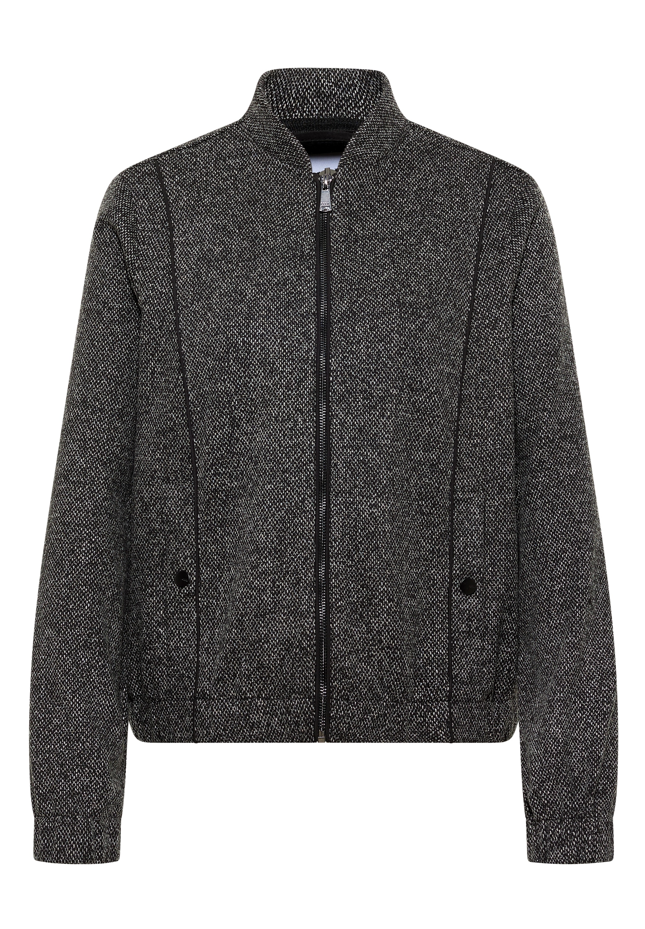 Cecil Blouson ohne Kapuze im melierten Look und mit  Elastiksaum