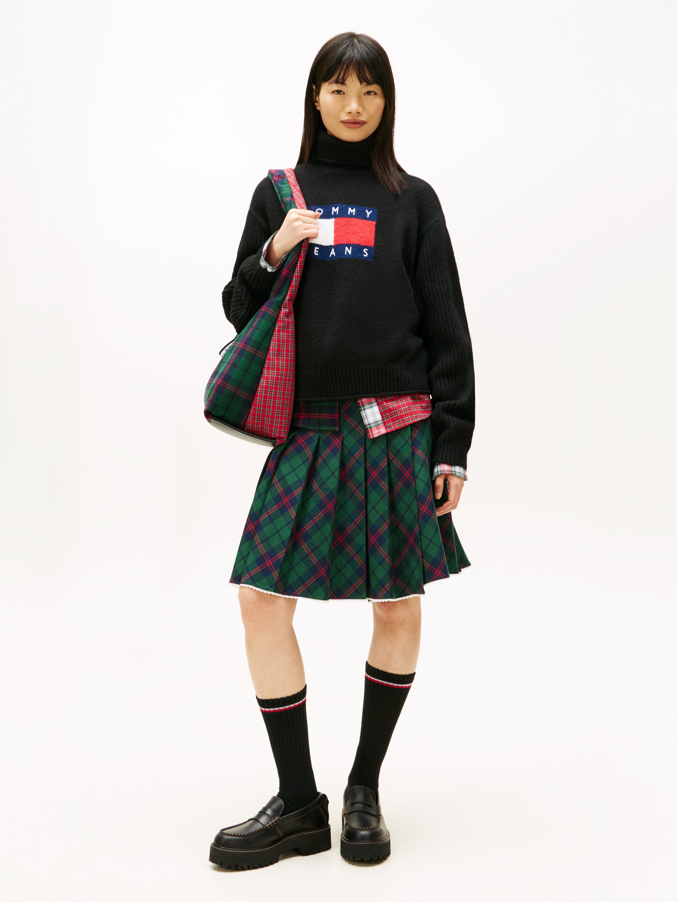 Thumbnail - Tommy Jeans Rollkragenpullover "TJW TURTLENECK FLAG SWEATER EXT"