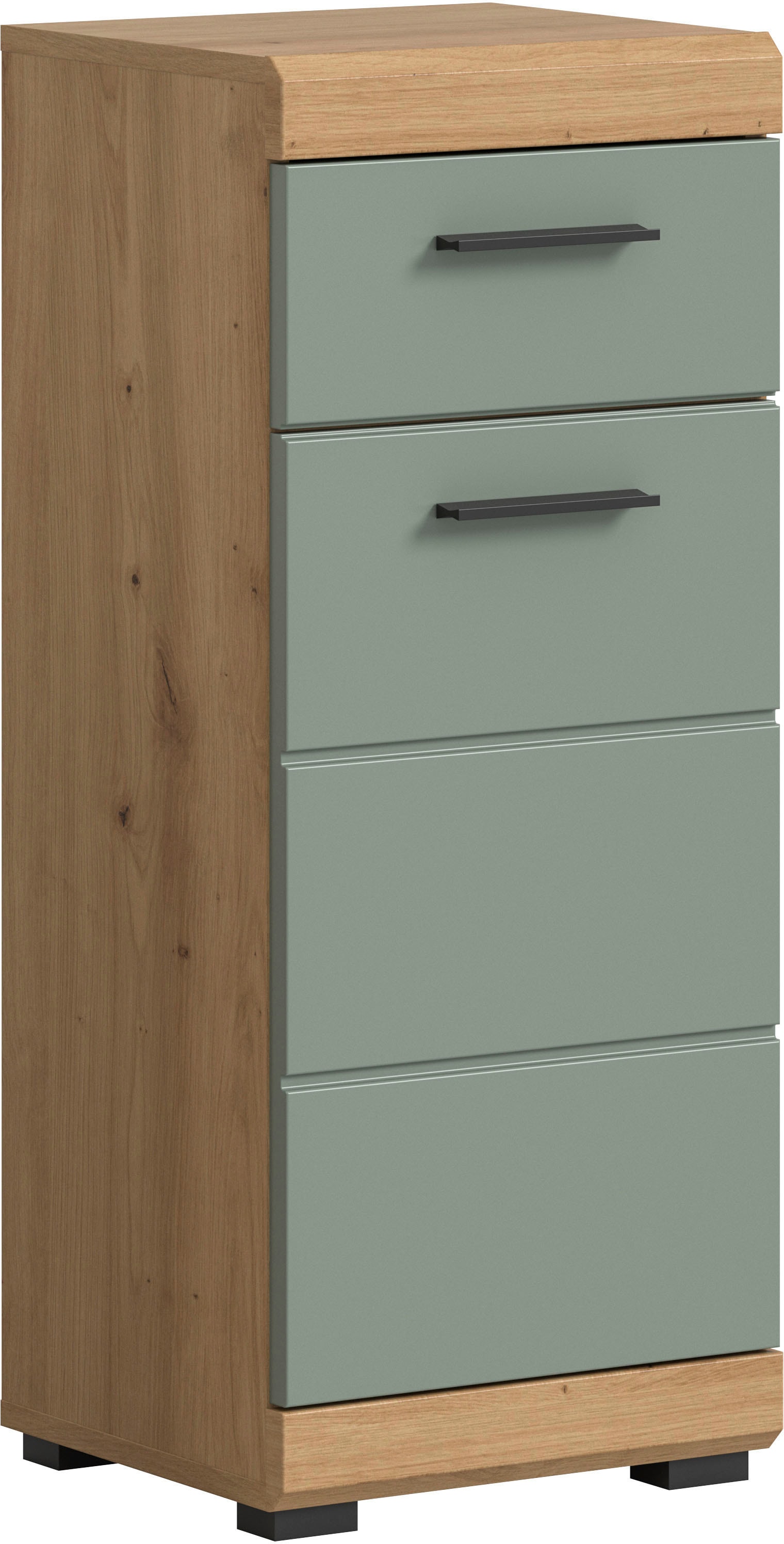 welltime Unterschrank "SIENA, Breite 37cm, 1 Tür, 1 Schubkasten, 2 Fächer, MDF-Front" TOPSELLER, 1 Stk. tlg. in verschiedenen Farben erhältlich, Badmöbel, Badschrank, Kommode, Bad