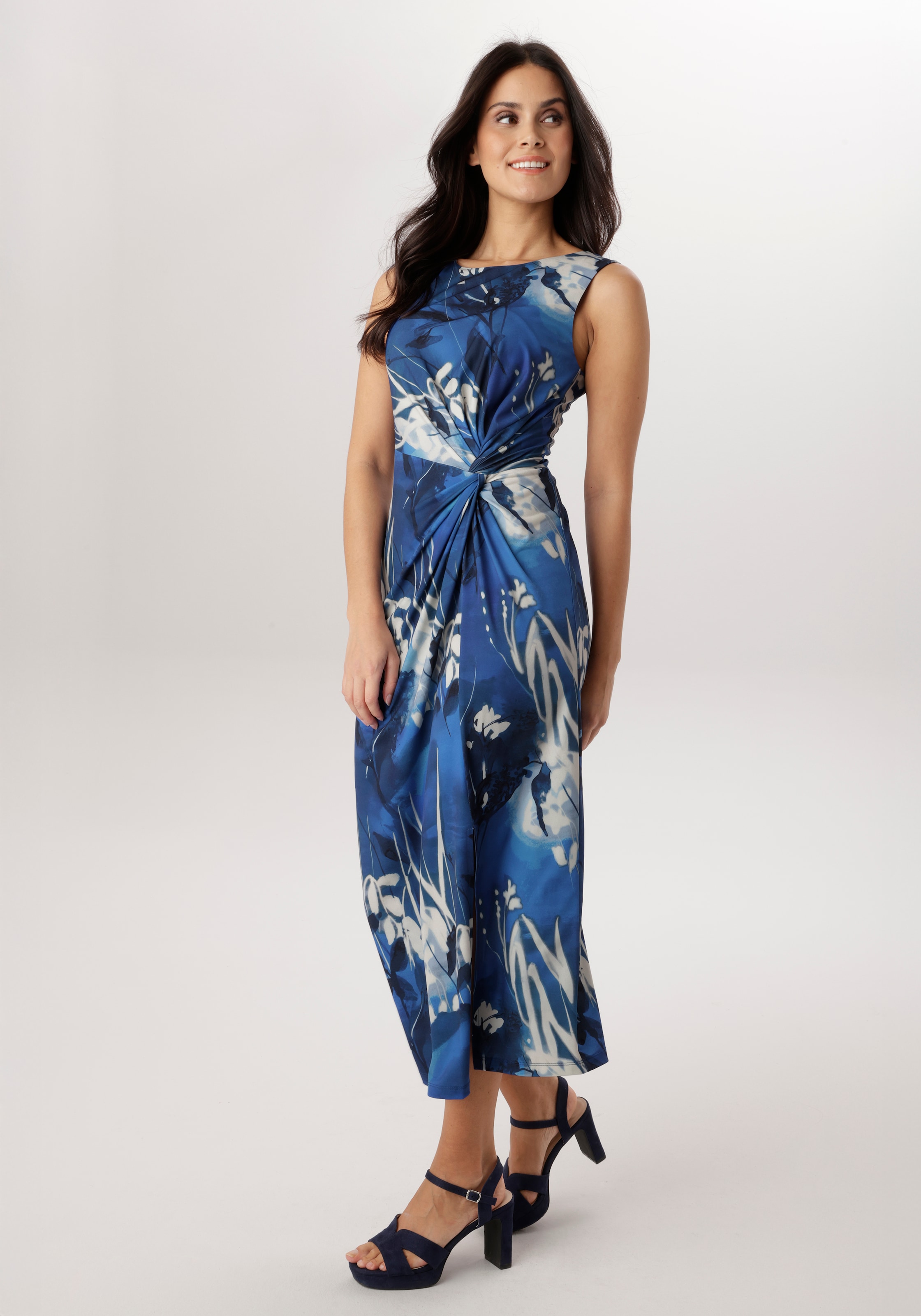 Aniston SELECTED Midikleid hinten mit Reißverschluss zu schließen - NEUE KO günstig online kaufen