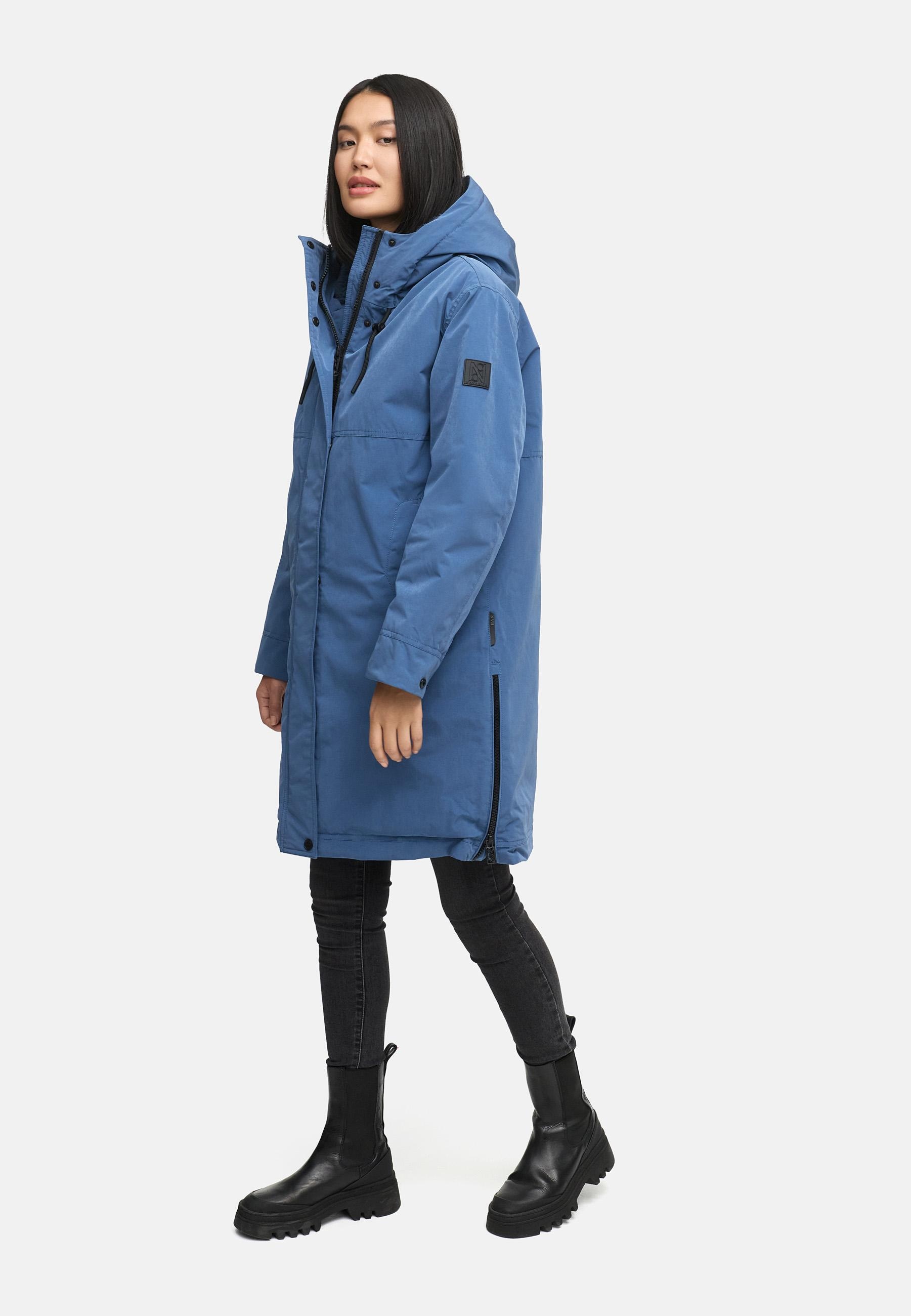 Navahoo Wintermantel »Hageltanz 14«, Warmer Damen Kurzmantel mit Kapuze