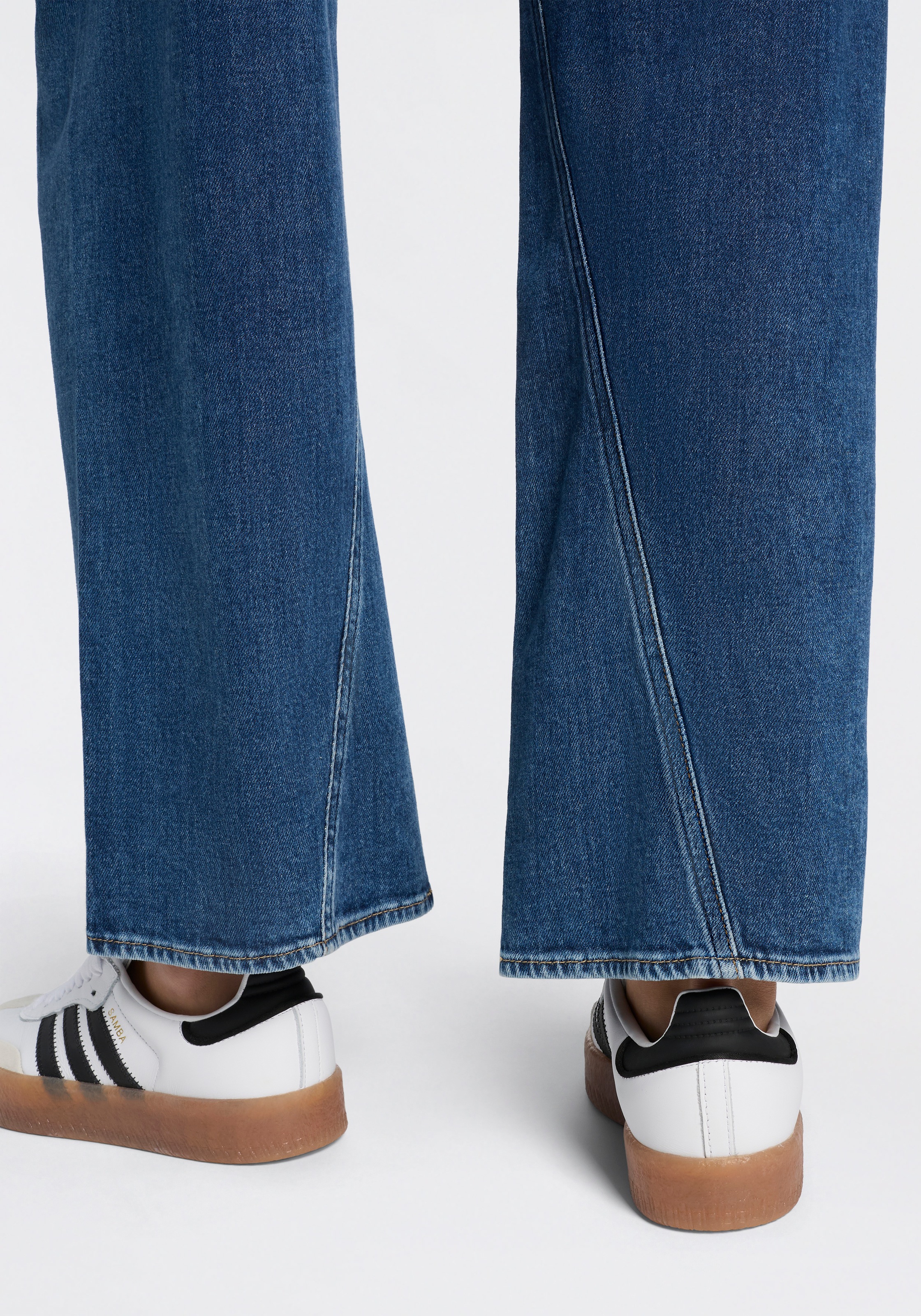 Herrlicher Loose-fit-Jeans »Turn Denim Stretch« mit besonderer Nahtführung, Wide Fit