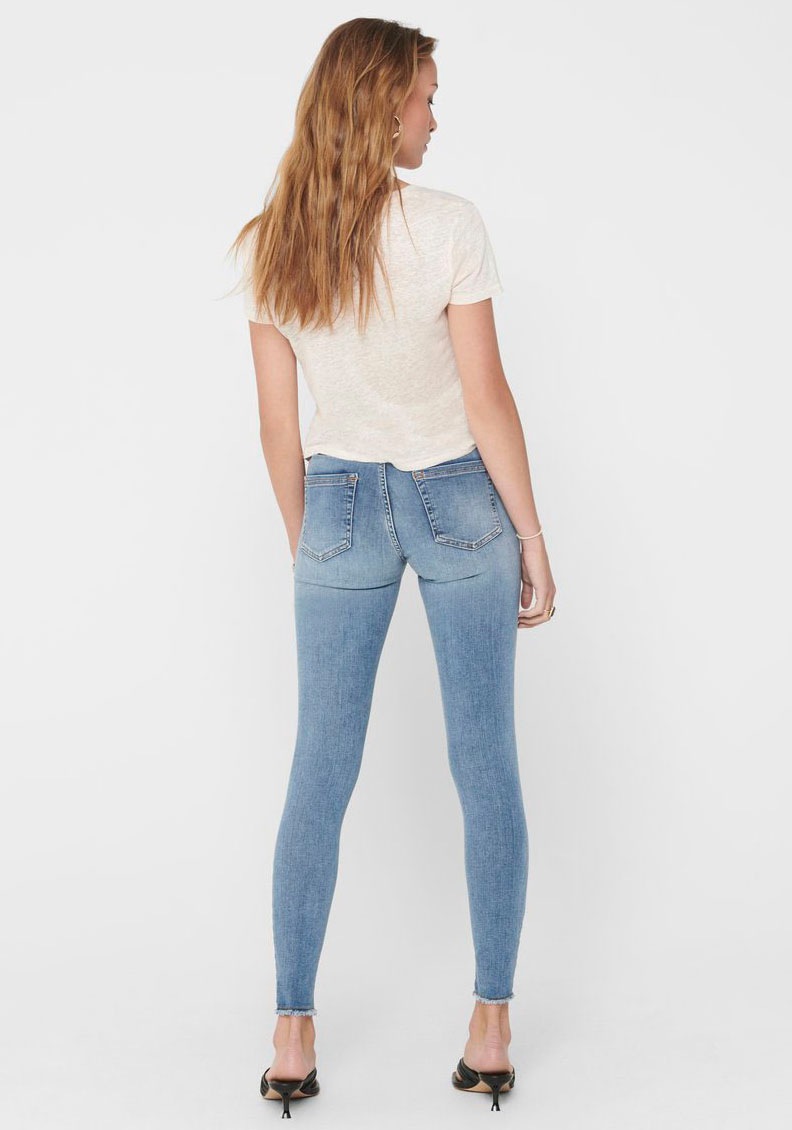 ONLY Ankle-Jeans "ONLBLUSH – Ankle-Jeans mit Destroyed Look für trendige Ou günstig online kaufen