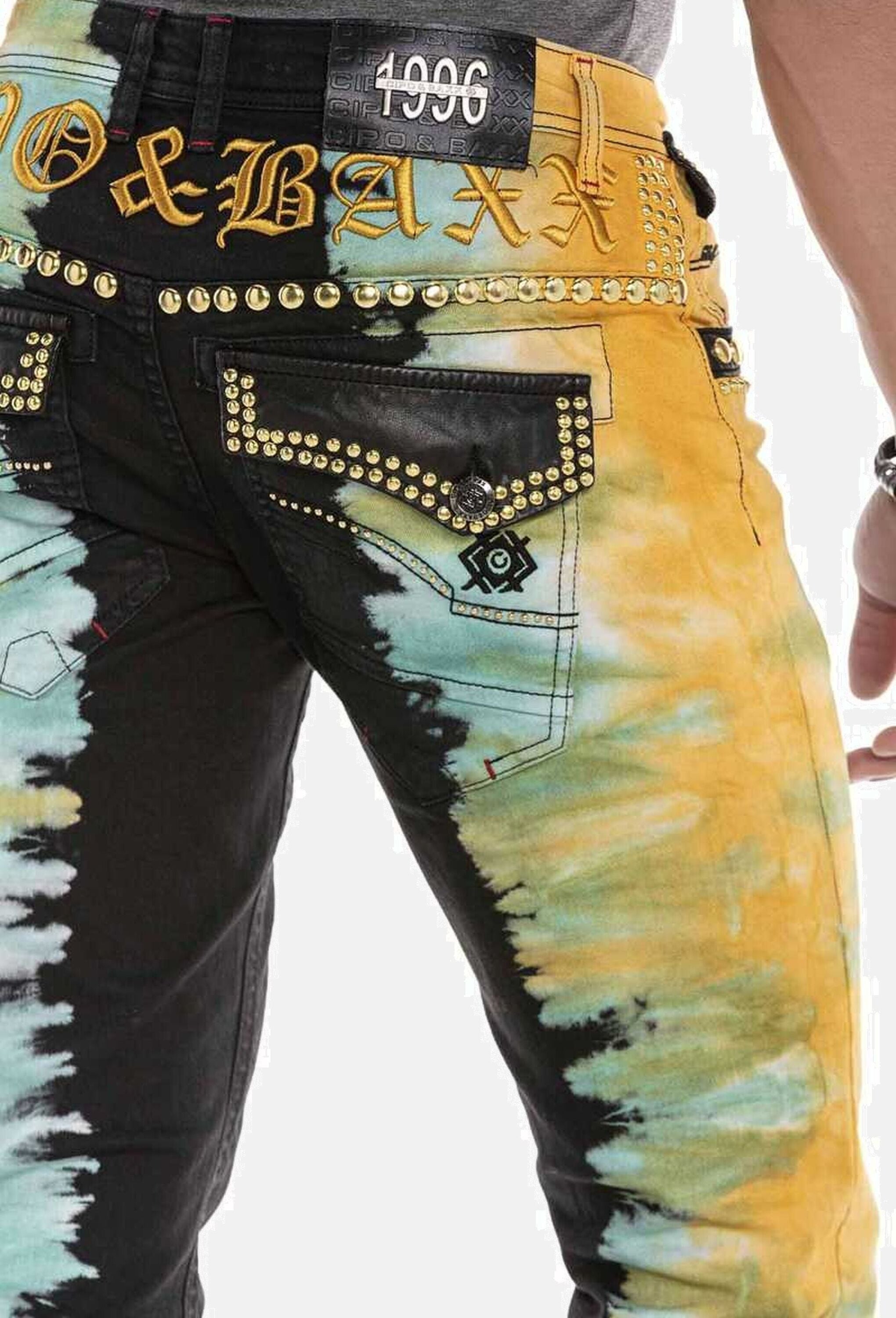 Cipo & Baxx 5-Pocket-Jeans »Cipo & Baxx Jeans« m extravaganten Look, CD664