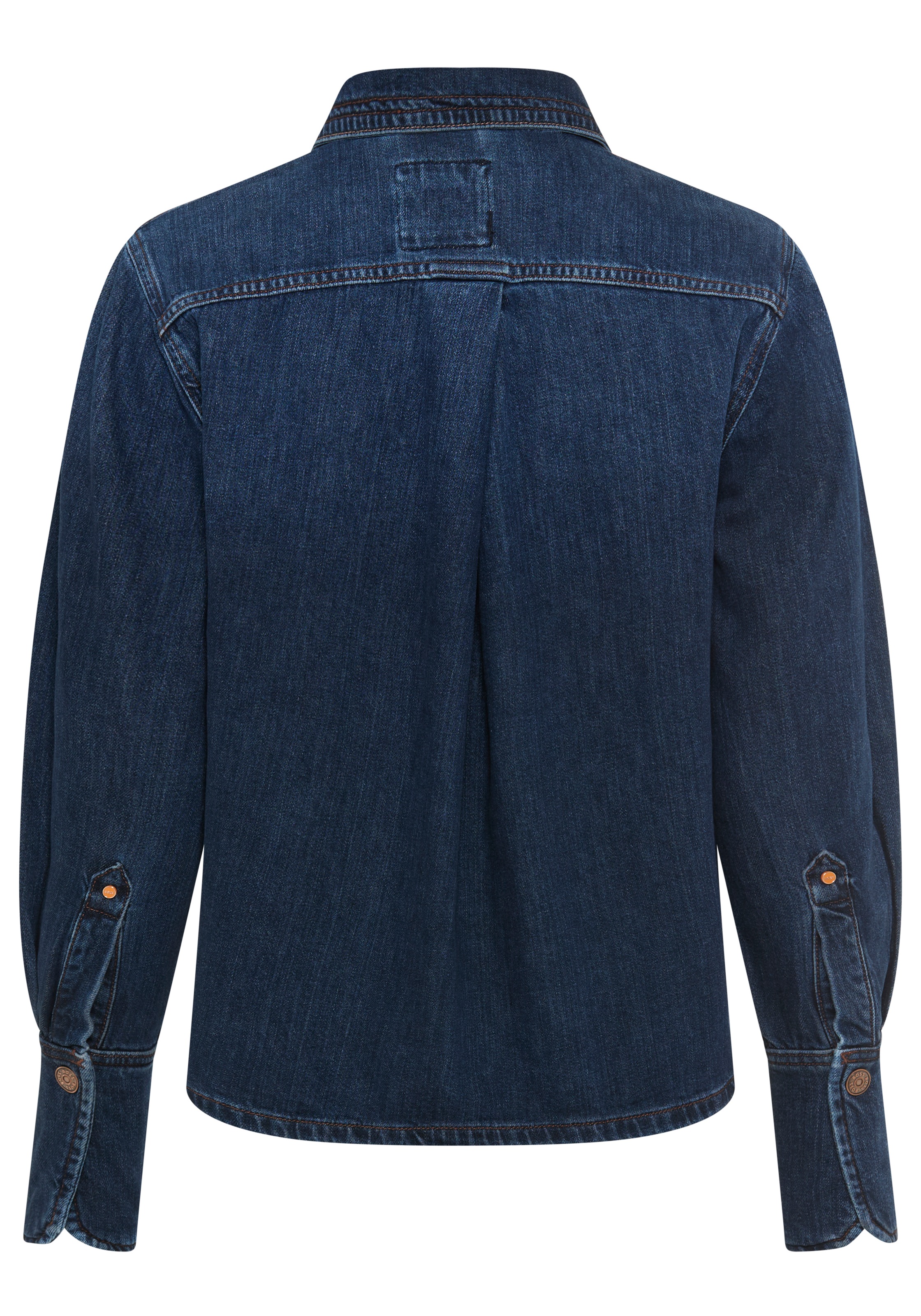BOSS ORANGE Hemdbluse »Shirt Premium Damenmode«, Regular Fit, Denim