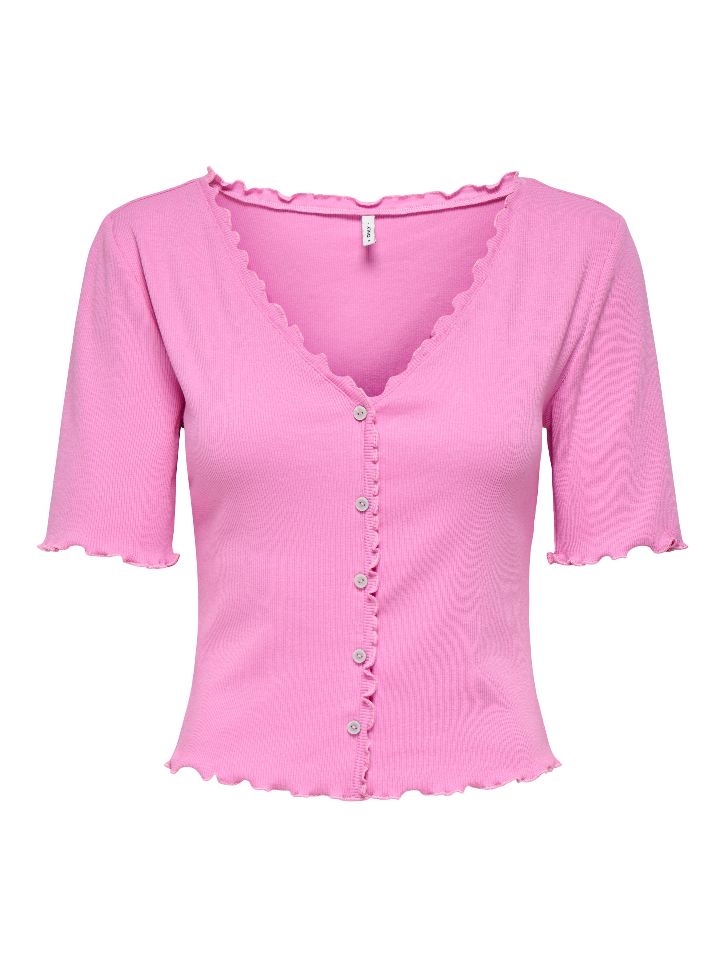 ONLY Kurzarmshirt »ONLLAILA S/S BUTTON TOP JRS«