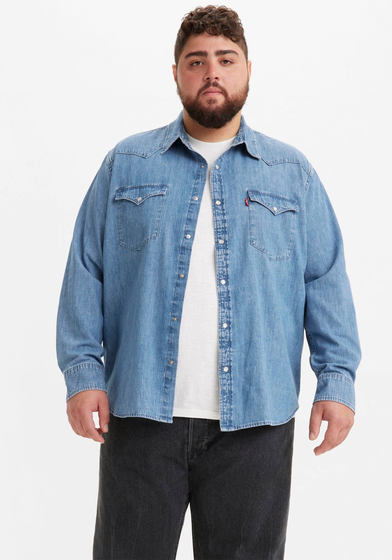 Levis Plus Jeanshemd, im Westernstyle günstig online kaufen