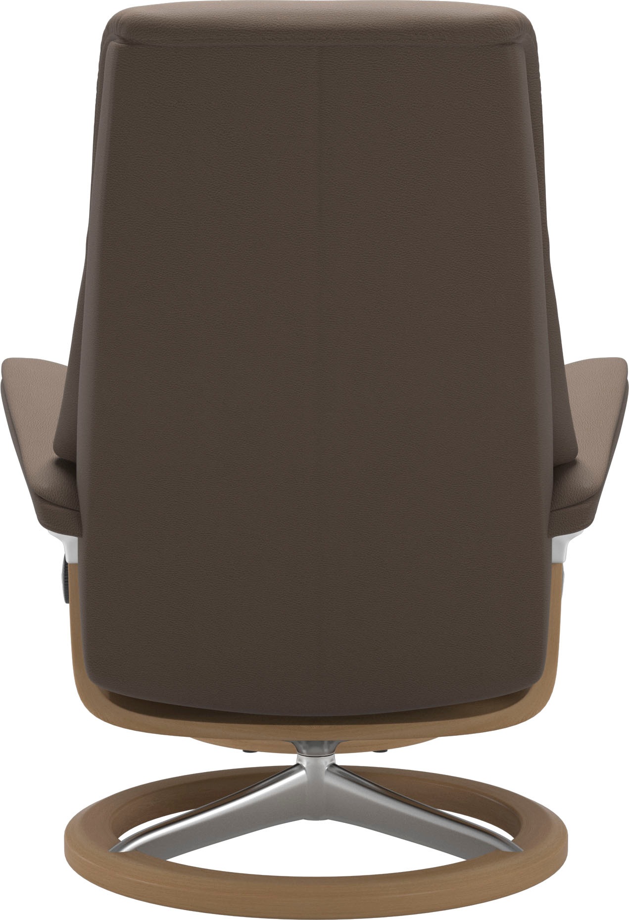 Stressless® Relaxsessel »View«, (Set, Relaxsessel mit Hocker), mit Signature Base, Größe S,Gestell Eiche